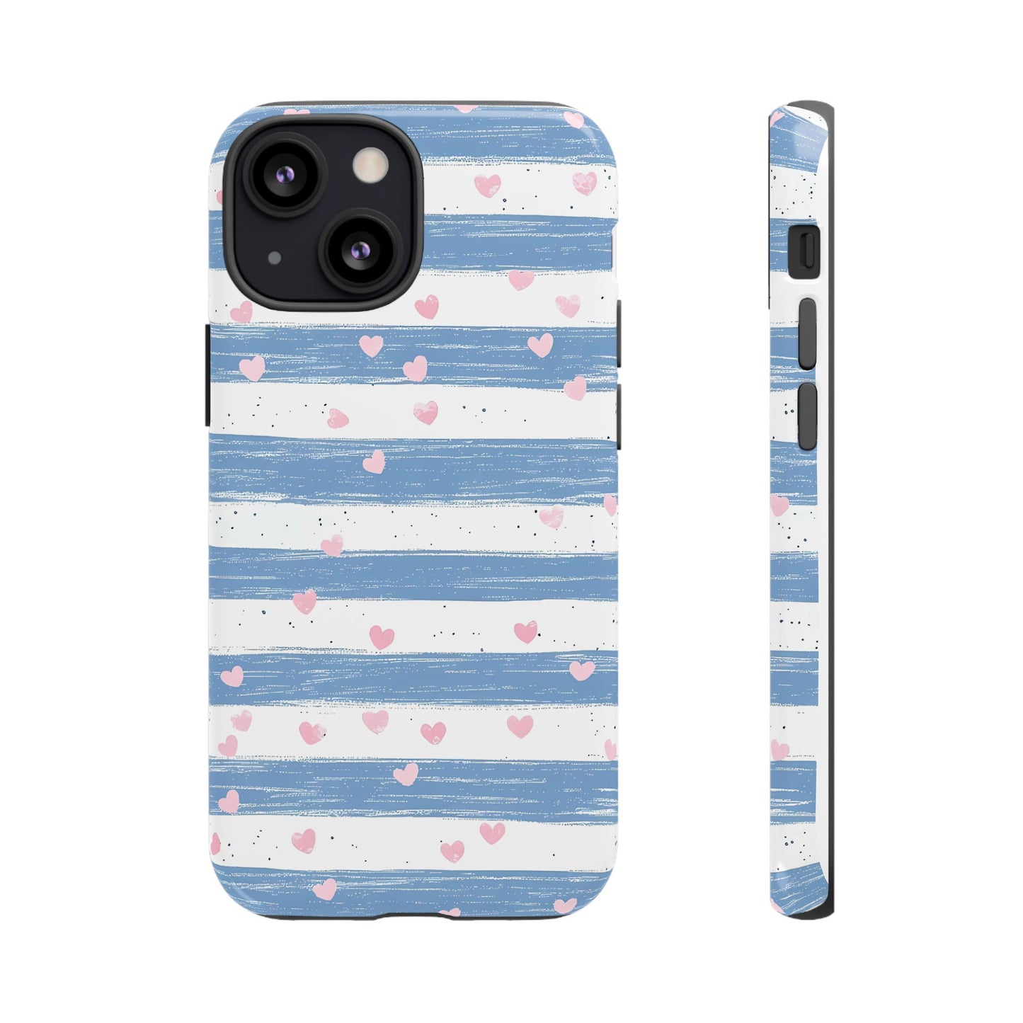 iPhone Case – Blue and White Pattern