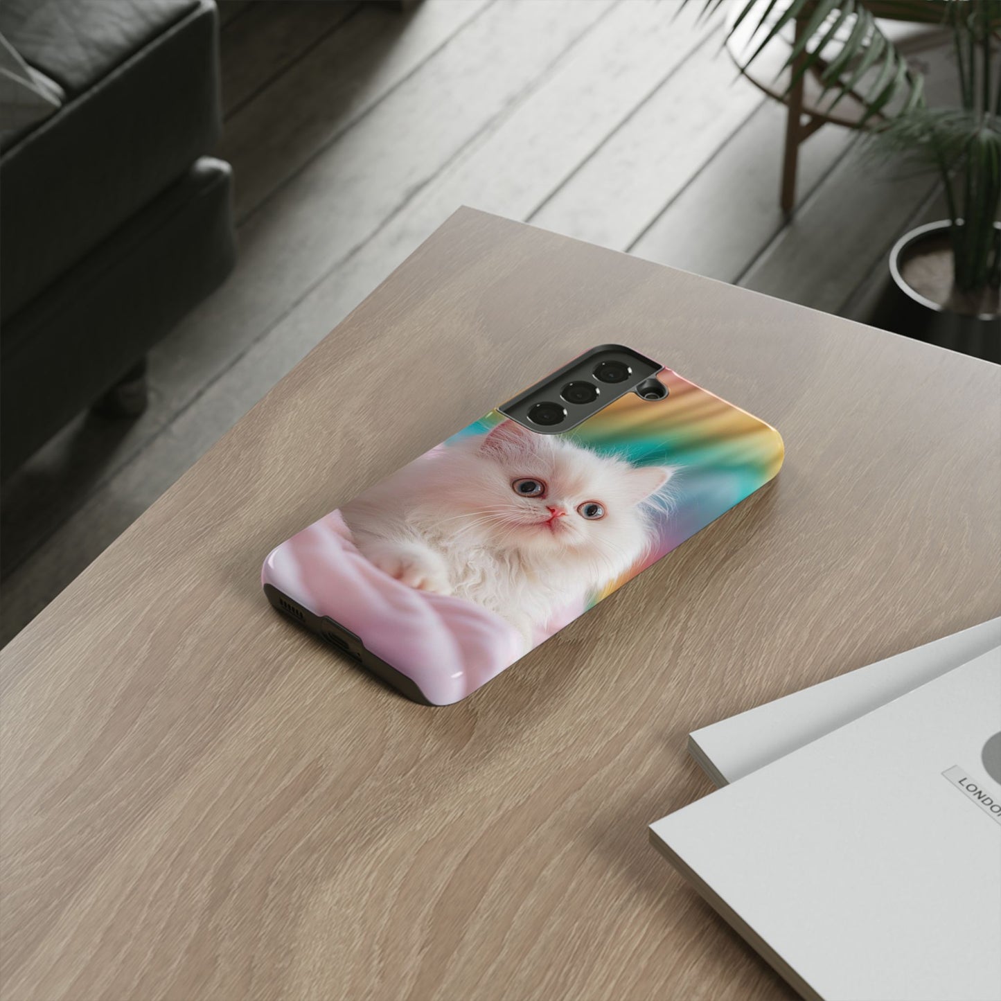 iPhone Case - Cute White Cat