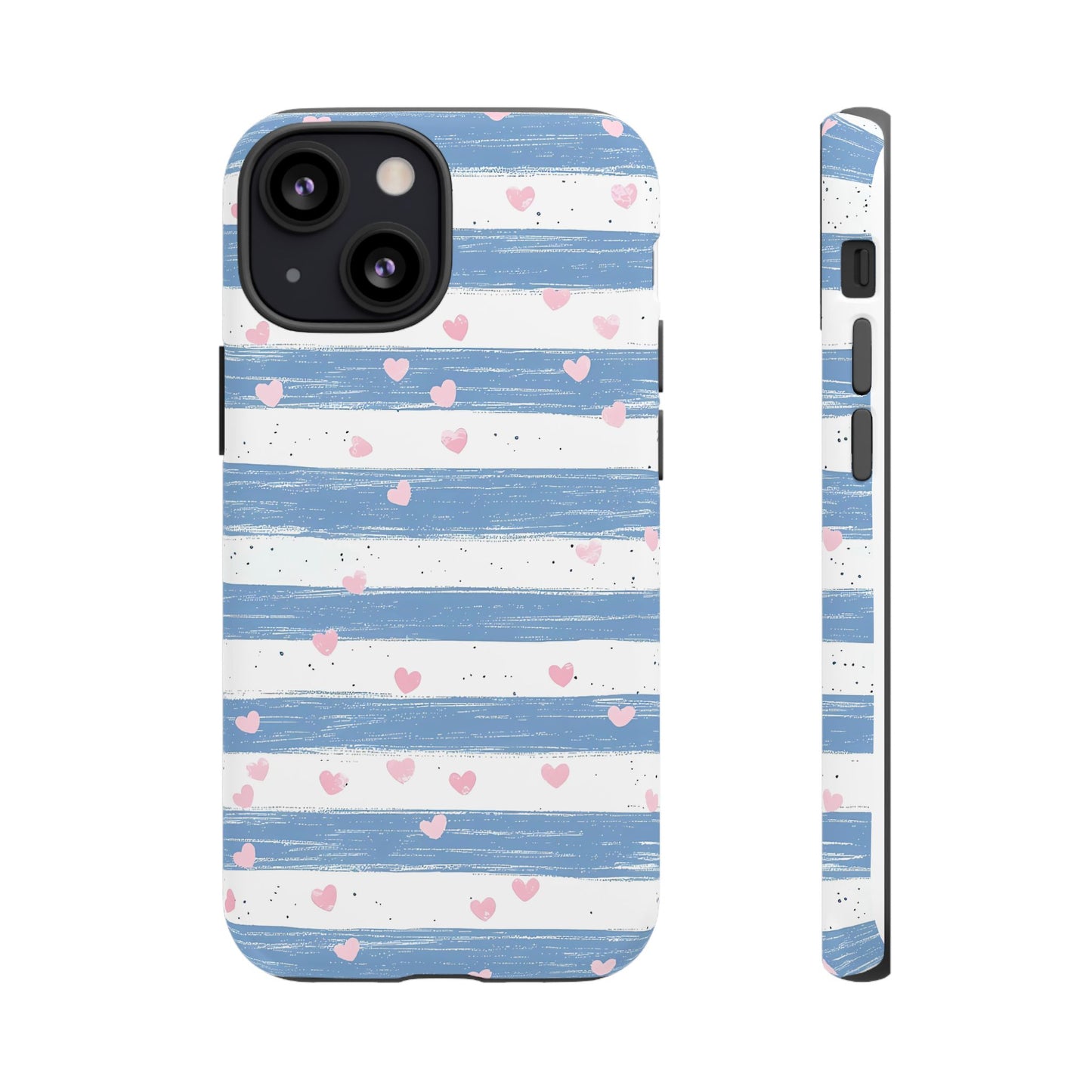 iPhone Case – Blue and White Pattern