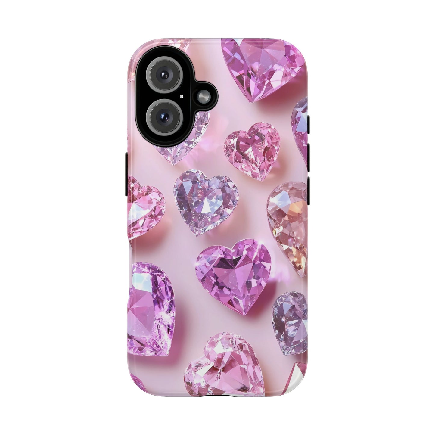 iPhone Case – Diamond Heart Design