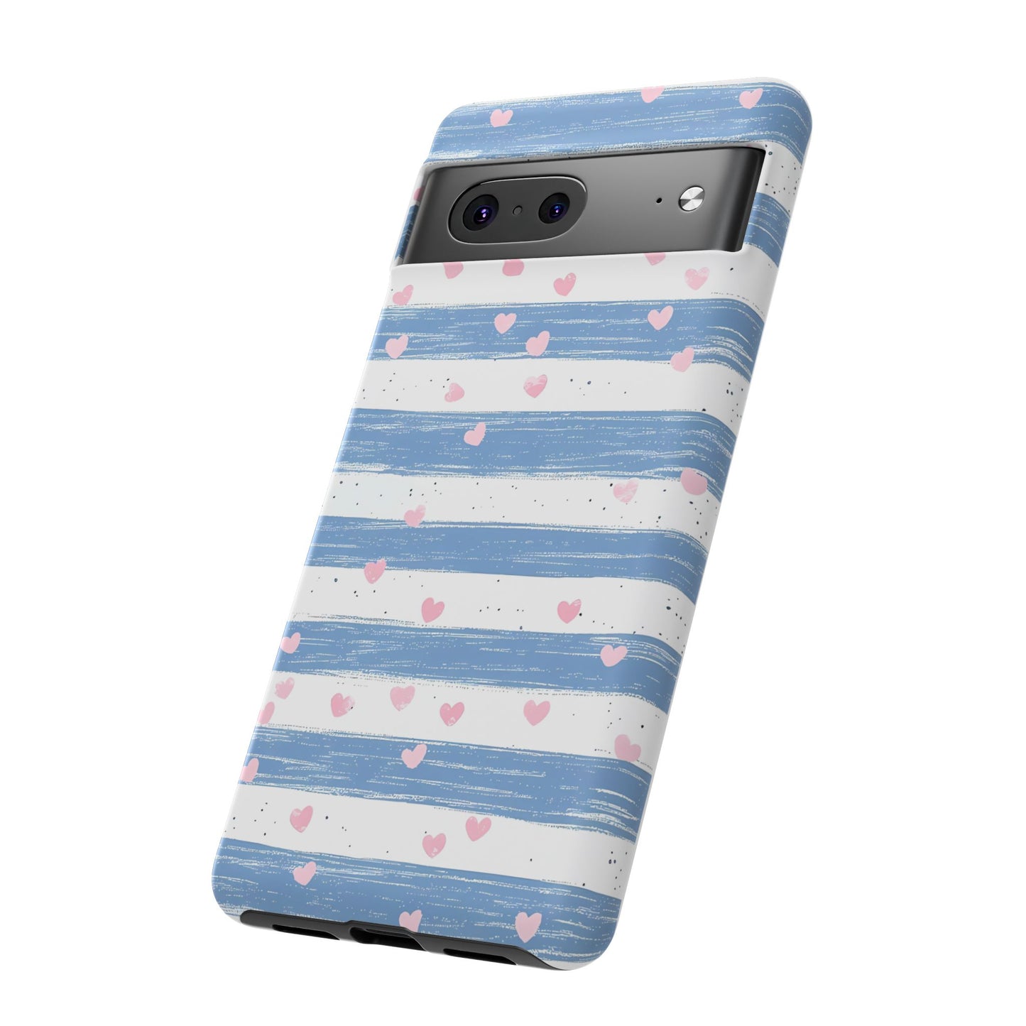 iPhone Case – Blue and White Pattern