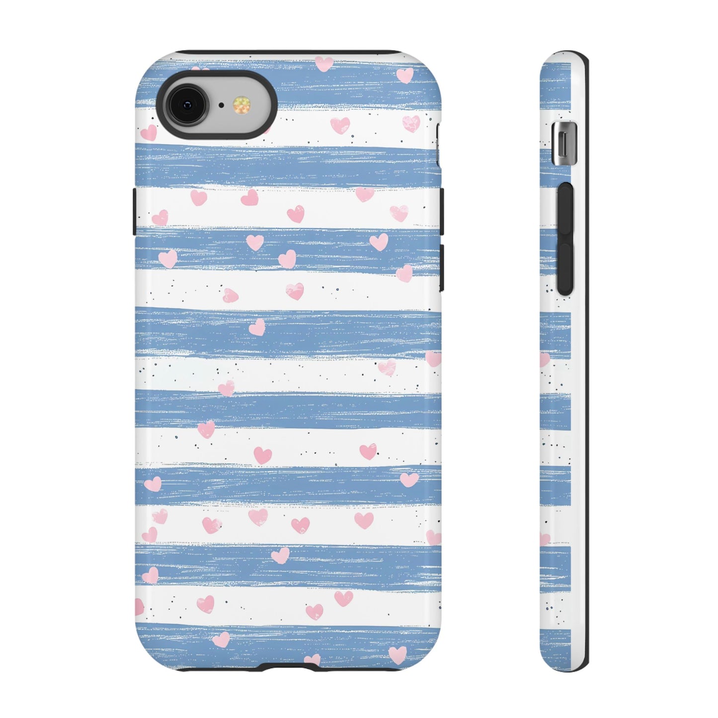 iPhone Case – Blue and White Pattern