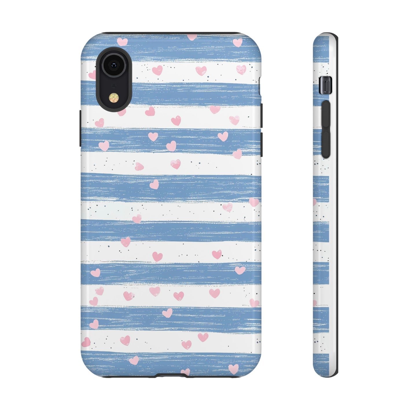 iPhone Case – Blue and White Pattern