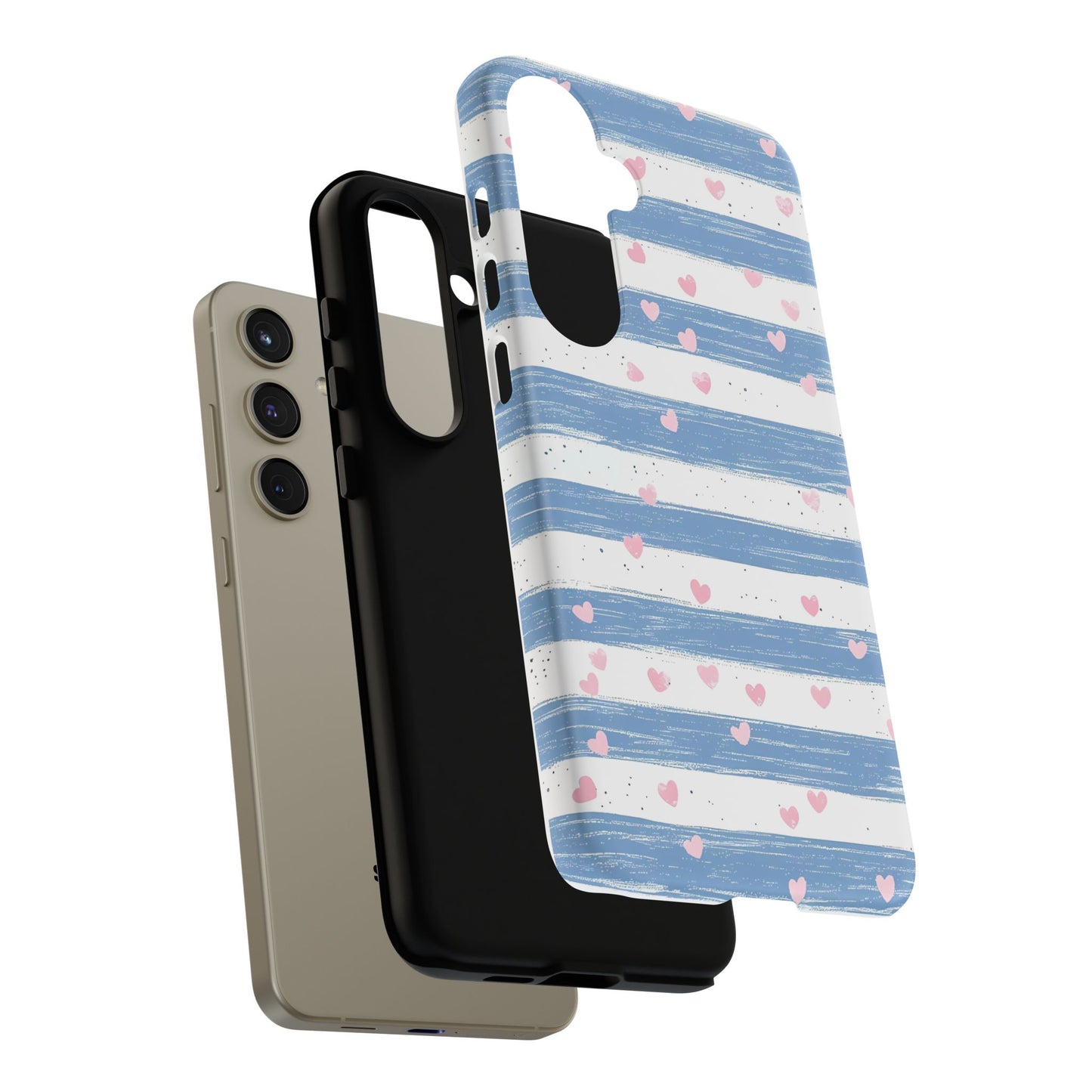 iPhone Case – Blue and White Pattern