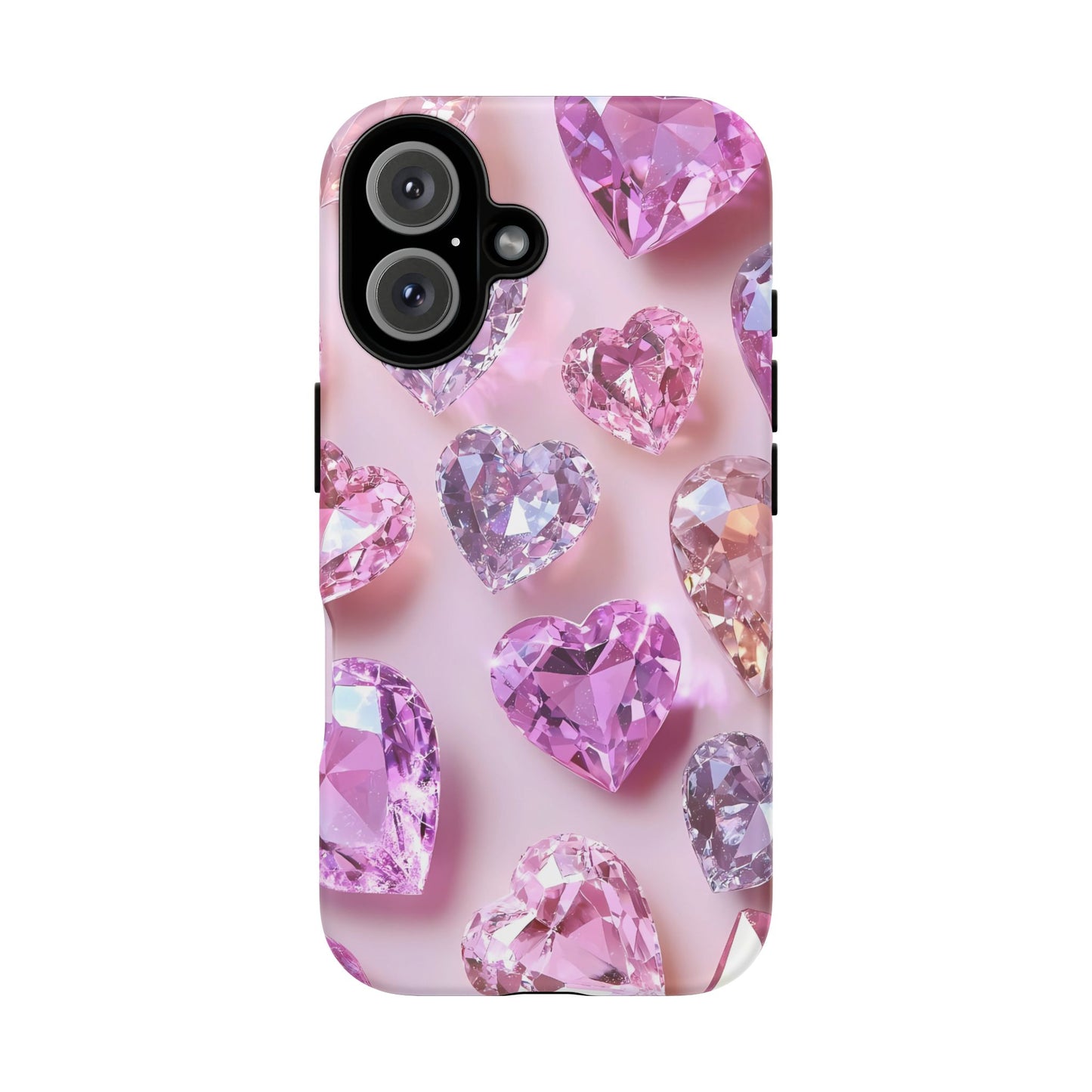 iPhone Case – Diamond Heart Design