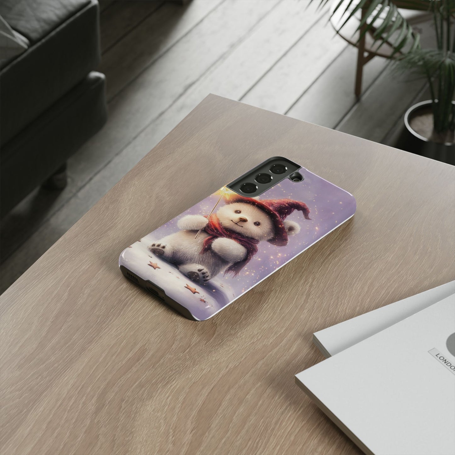 iPhone Case -Purple and ฺBear