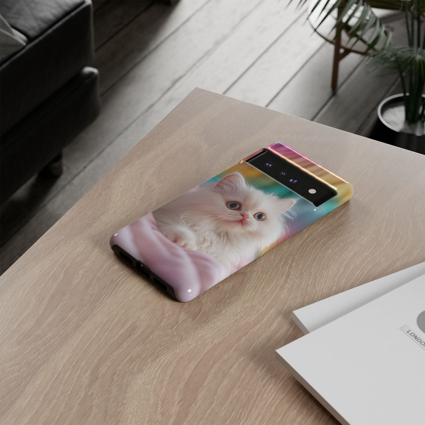 iPhone Case - Cute White Cat