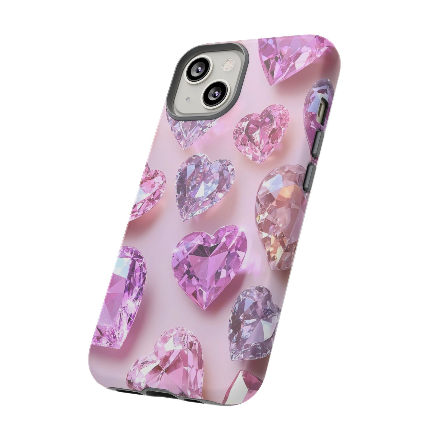 iPhone Case – Diamond Heart Design