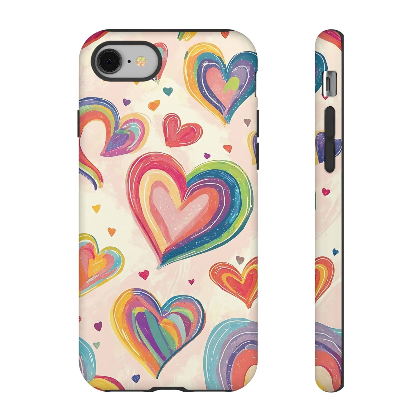 Cute iPhone Case – Colorful Heart