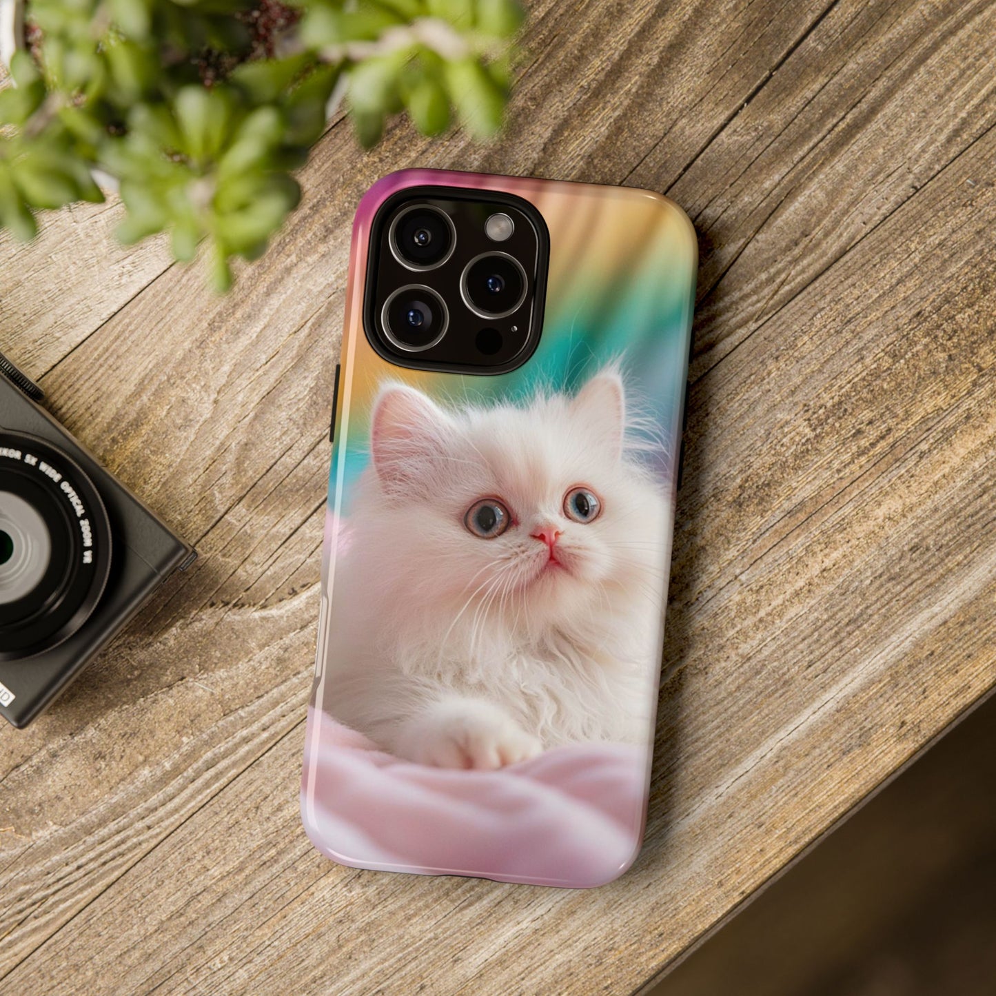 iPhone Case - Cute White Cat