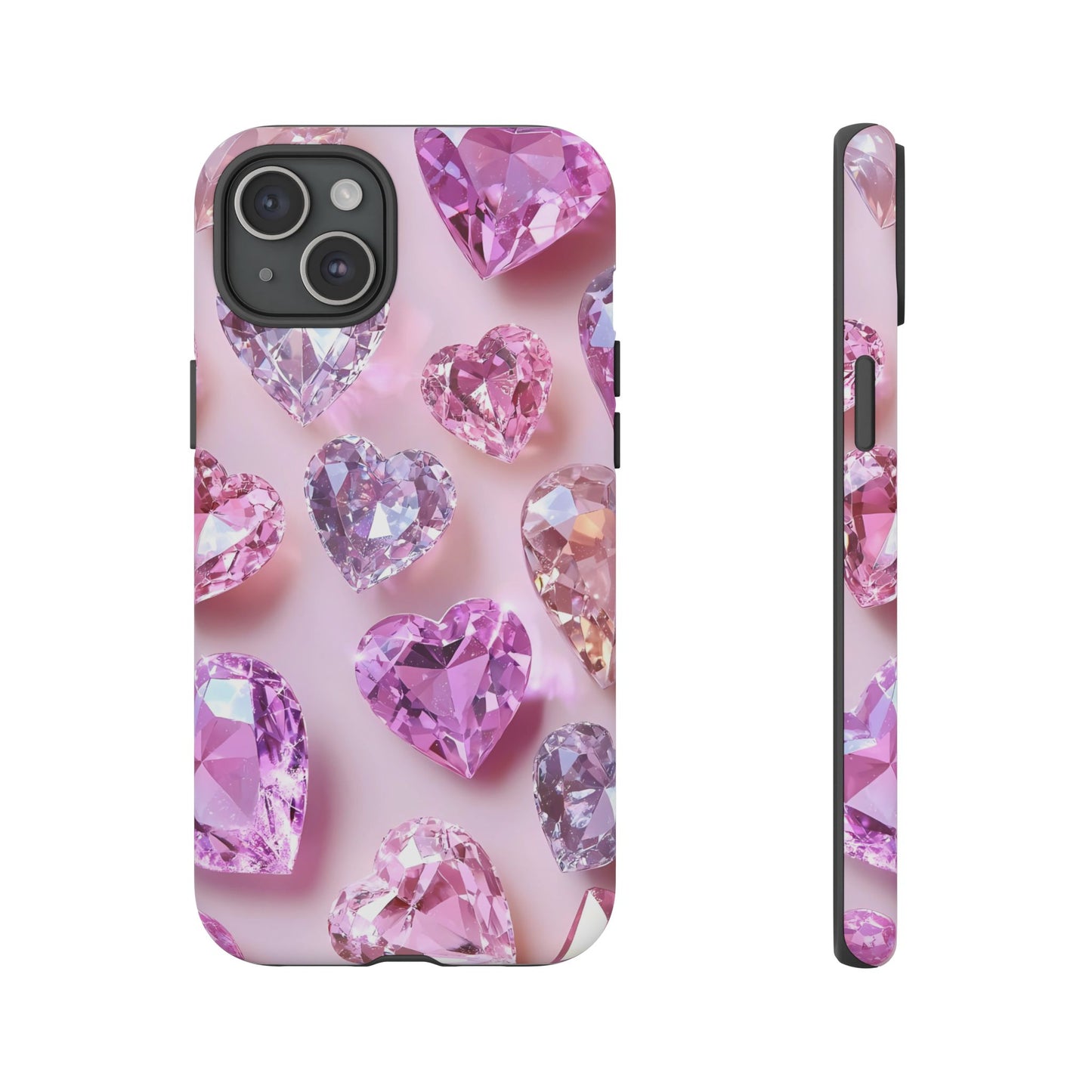 iPhone Case – Diamond Heart Design