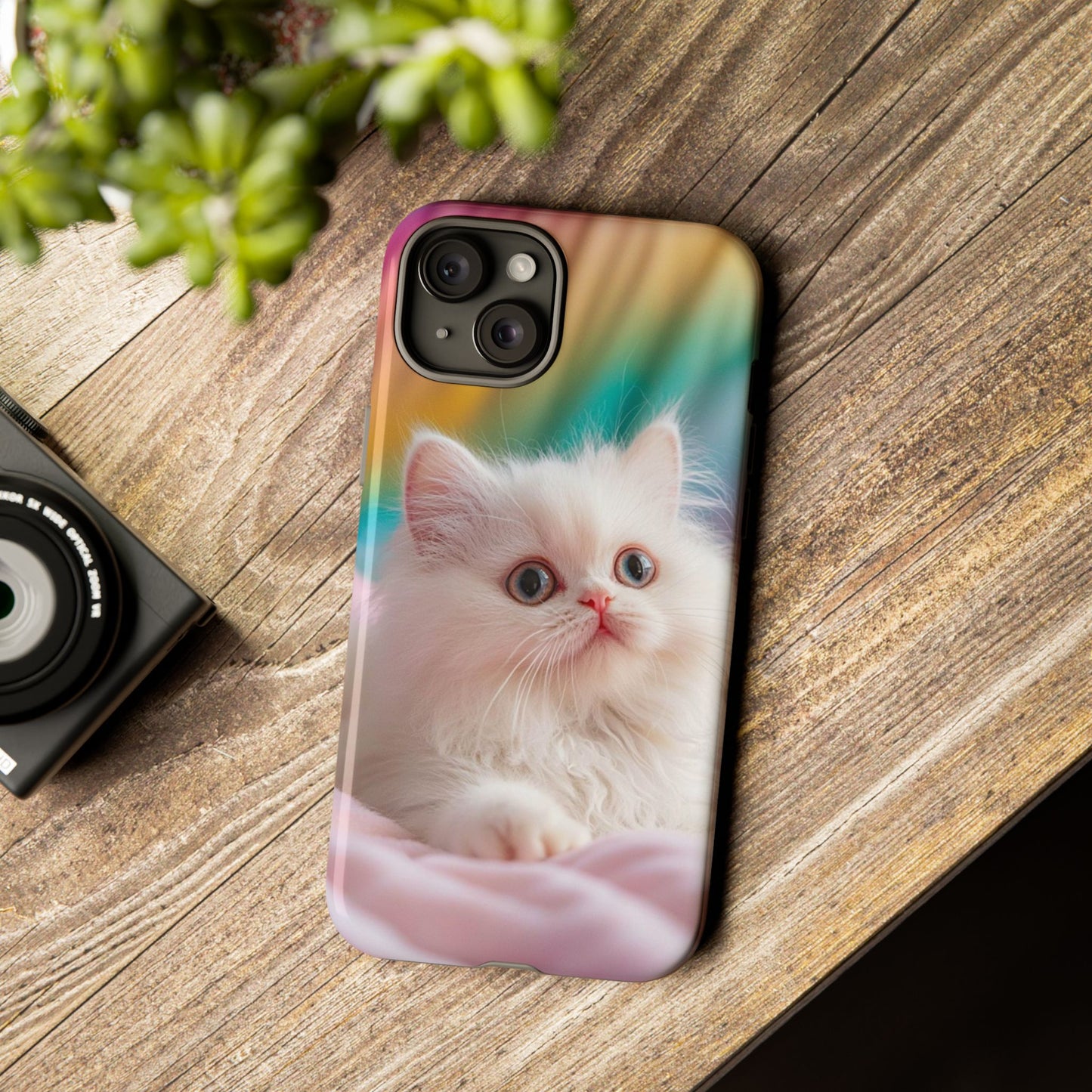 iPhone Case - Cute White Cat