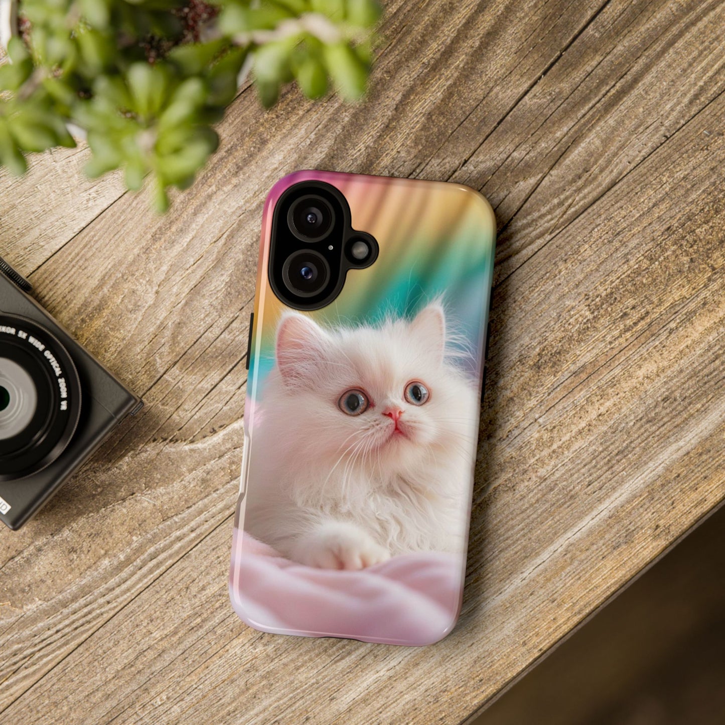 iPhone Case - Cute White Cat