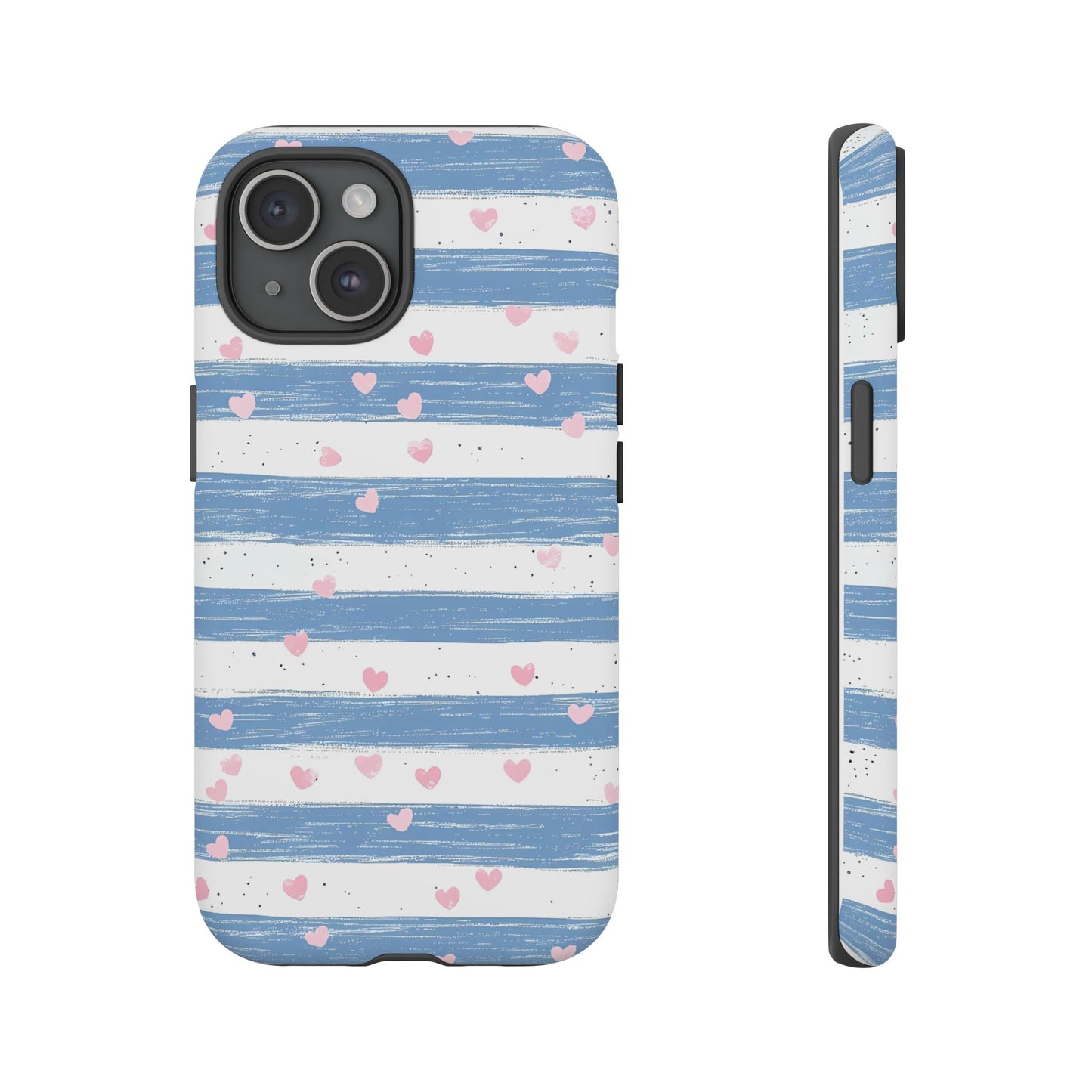 iPhone Case – Blue and White Pattern