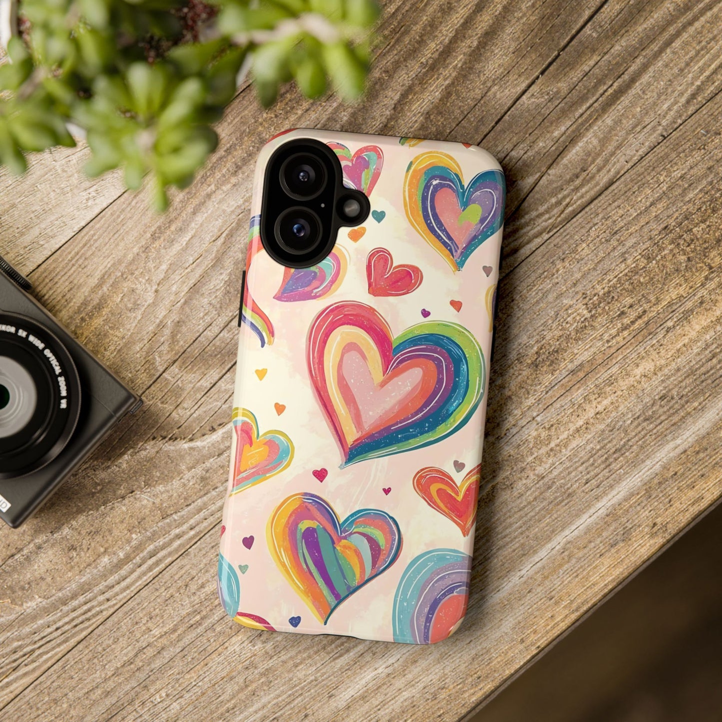 Cute iPhone Case – Colorful Heart