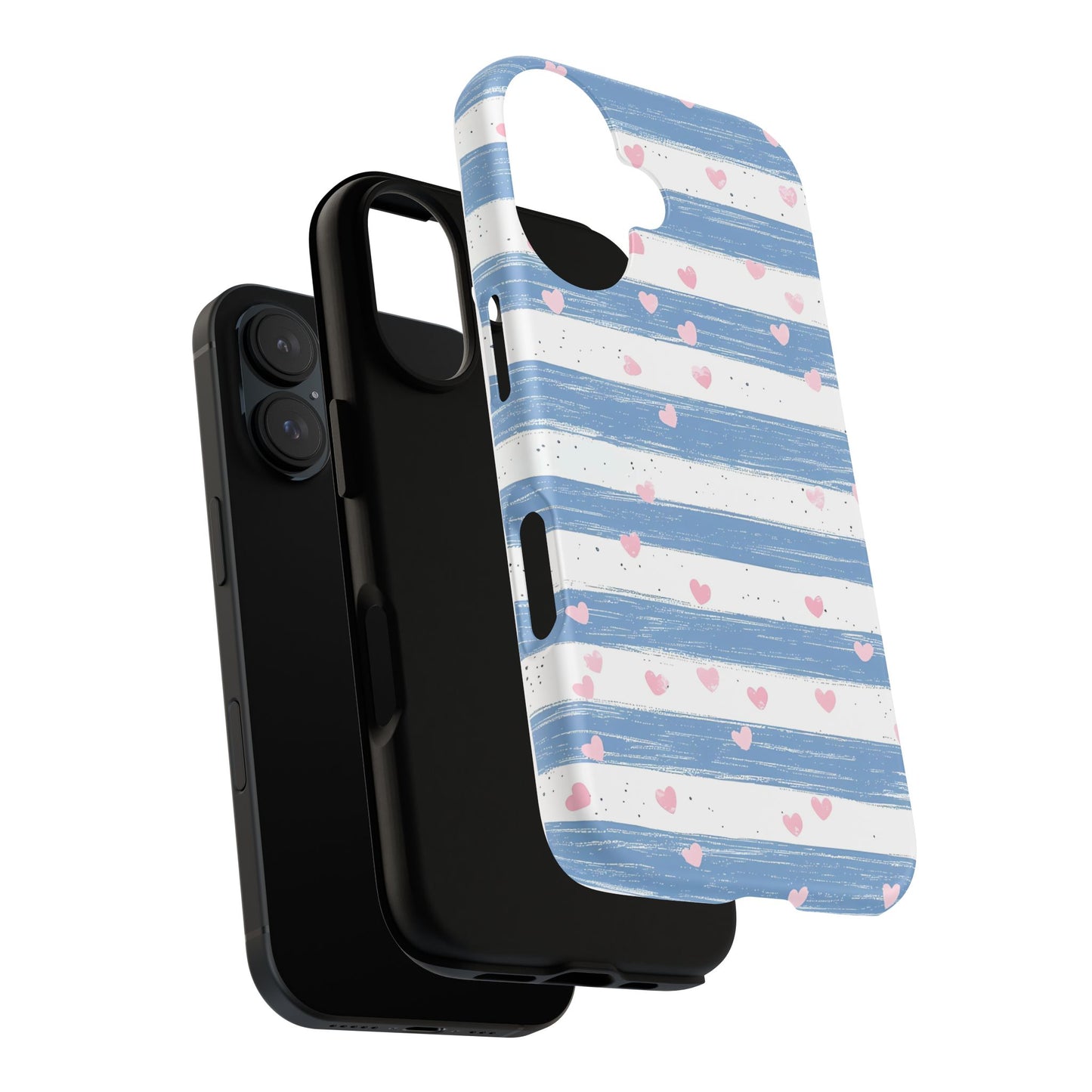 iPhone Case – Blue and White Pattern