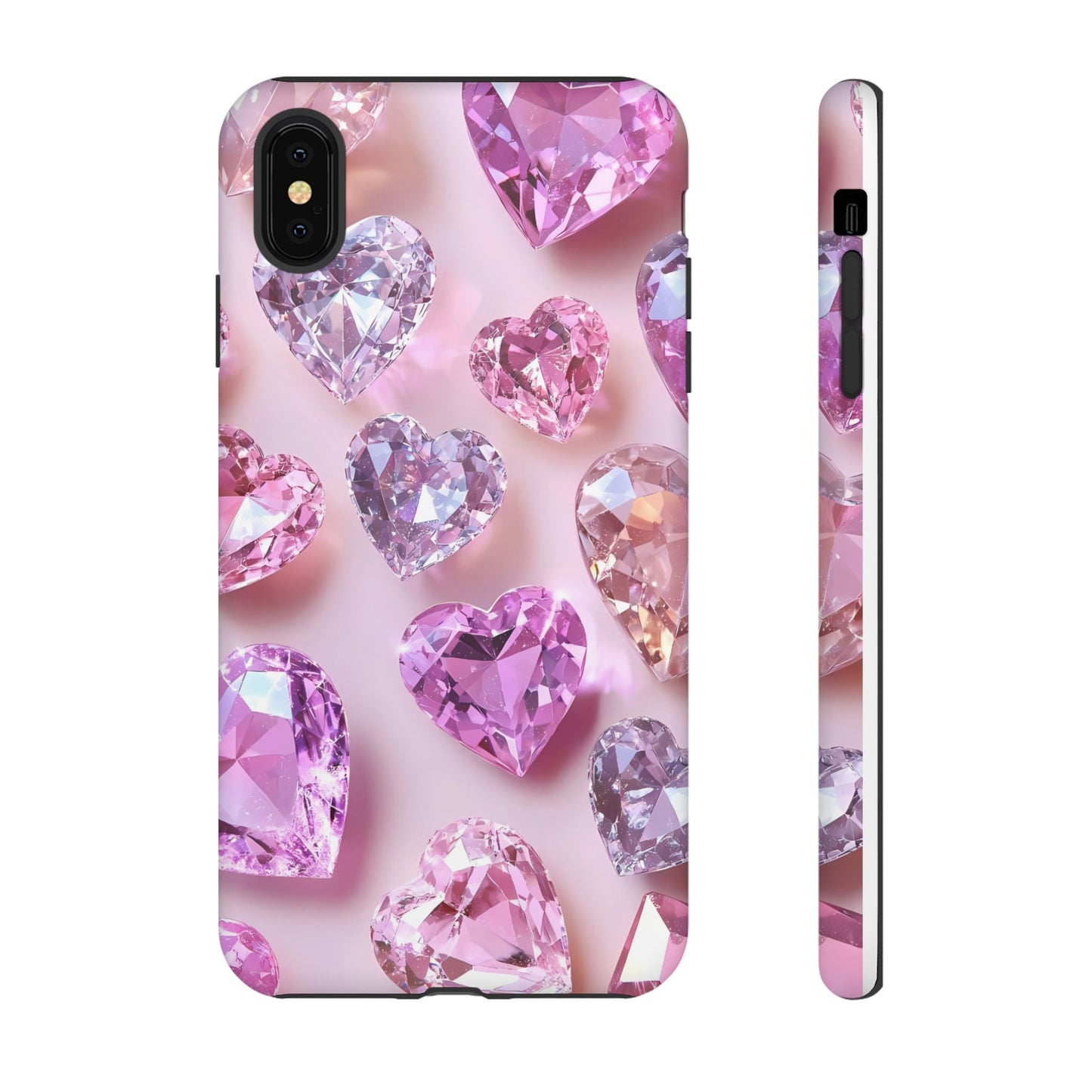 iPhone Case – Diamond Heart Design