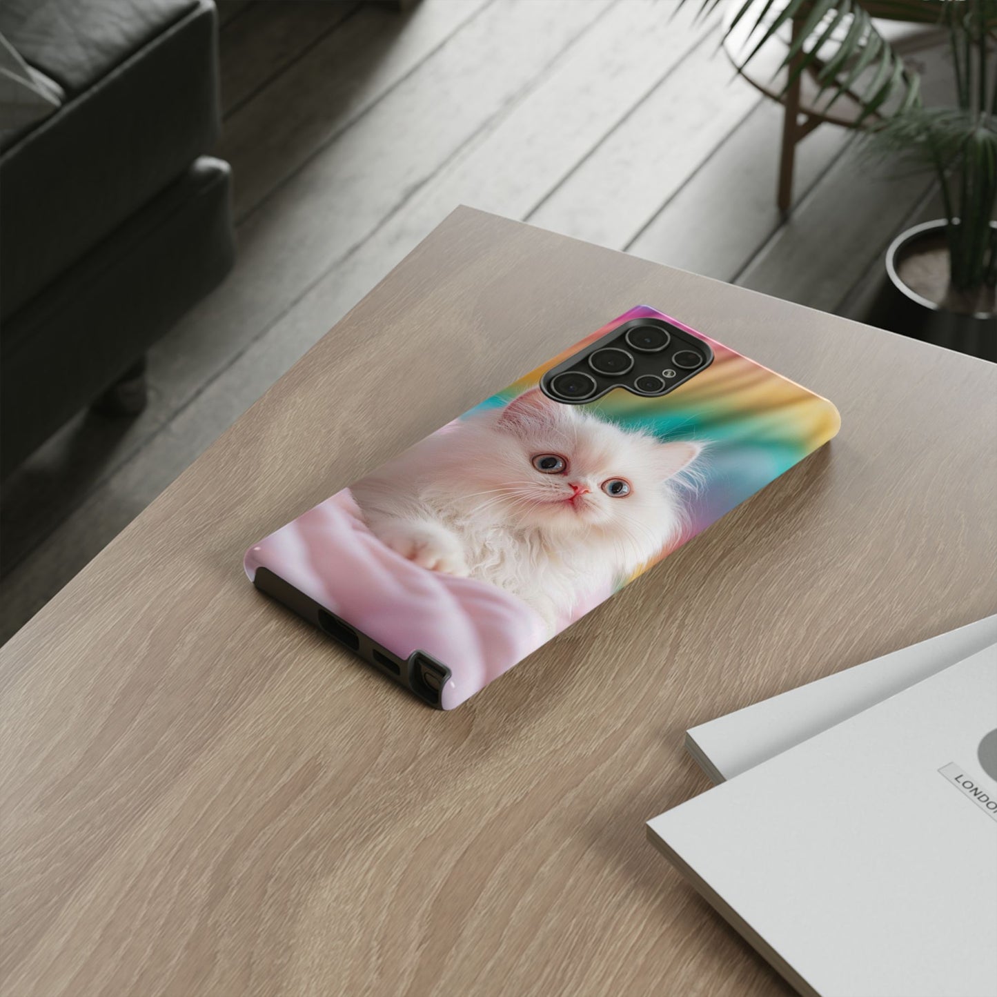 iPhone Case - Cute White Cat