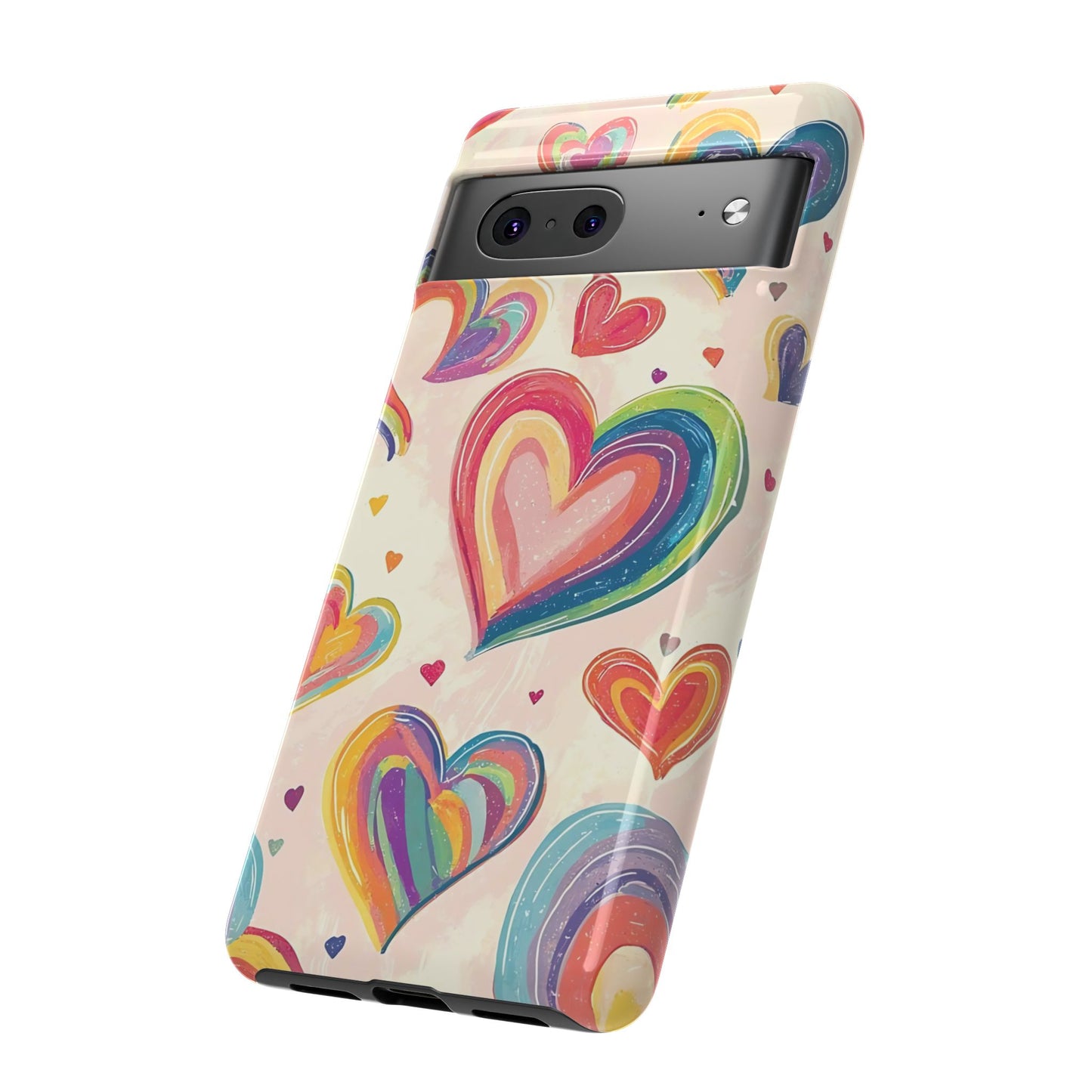 Cute iPhone Case – Colorful Heart