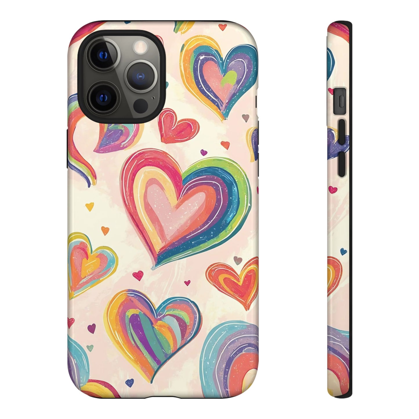 Cute iPhone Case – Colorful Heart