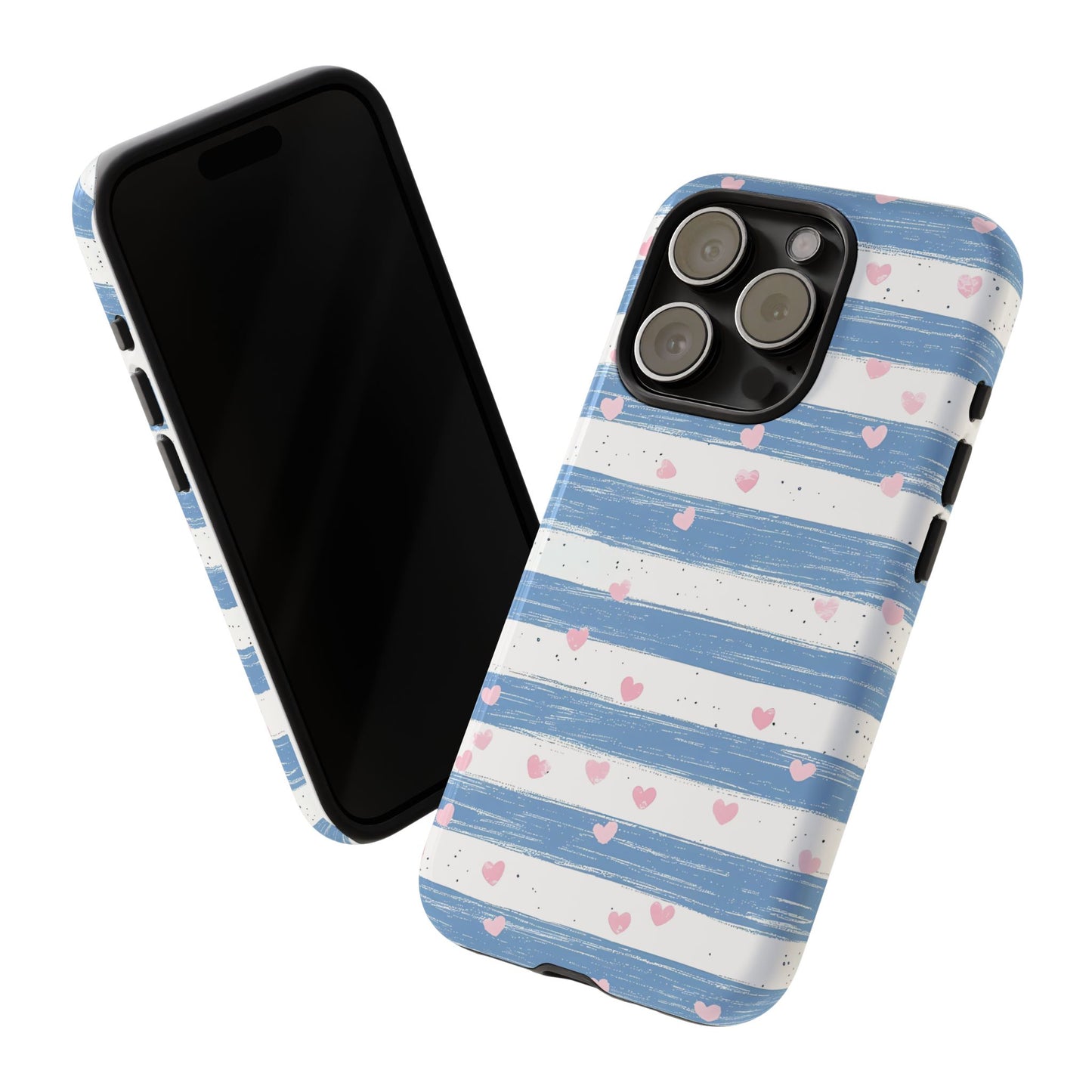 iPhone Case – Blue and White Pattern