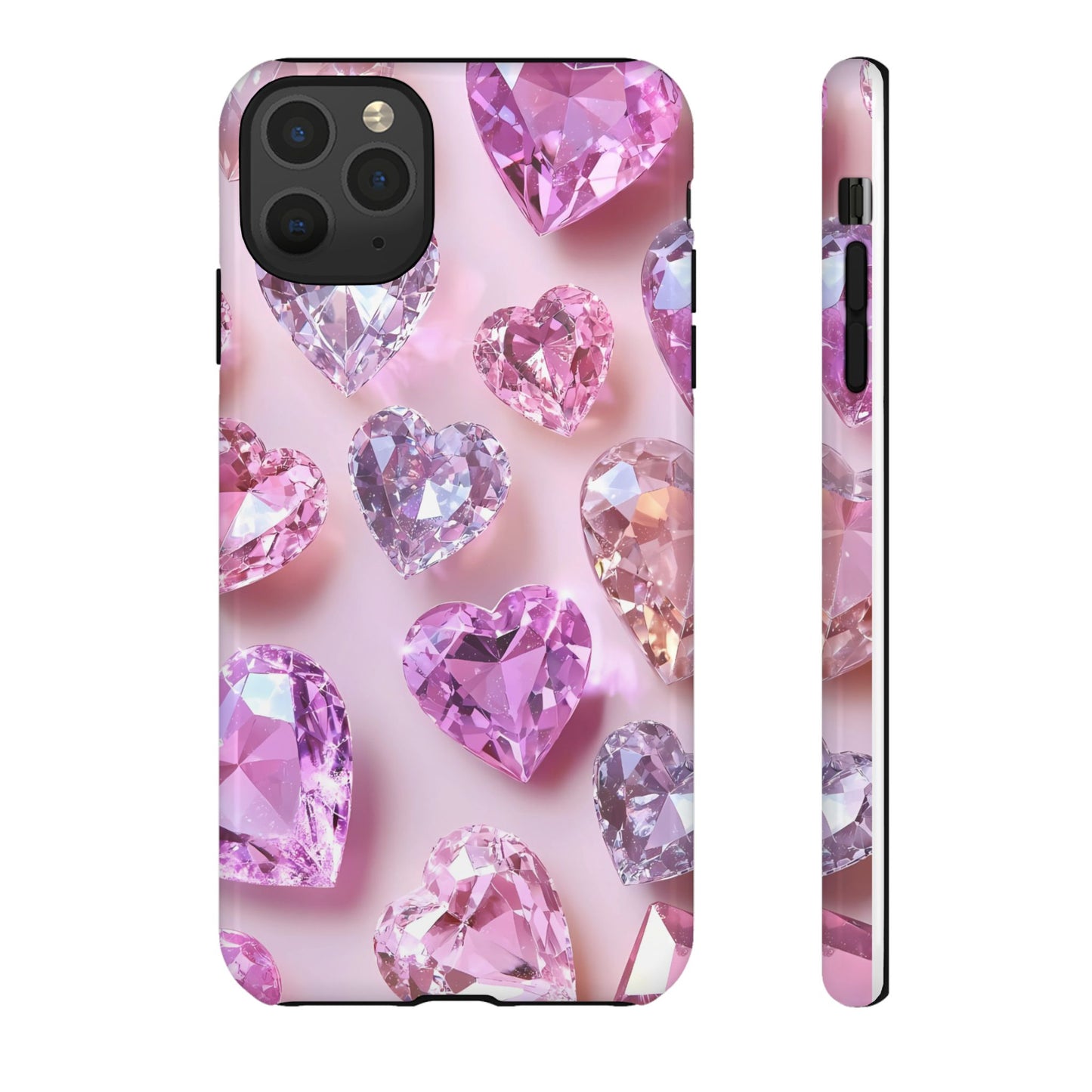 iPhone Case – Diamond Heart Design