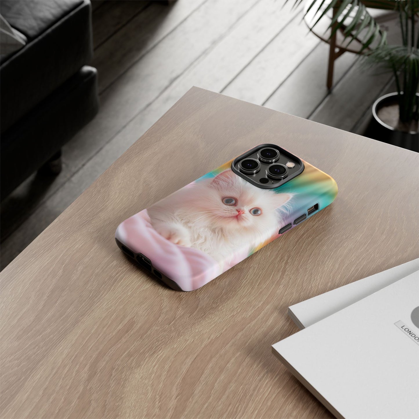 iPhone Case - Cute White Cat