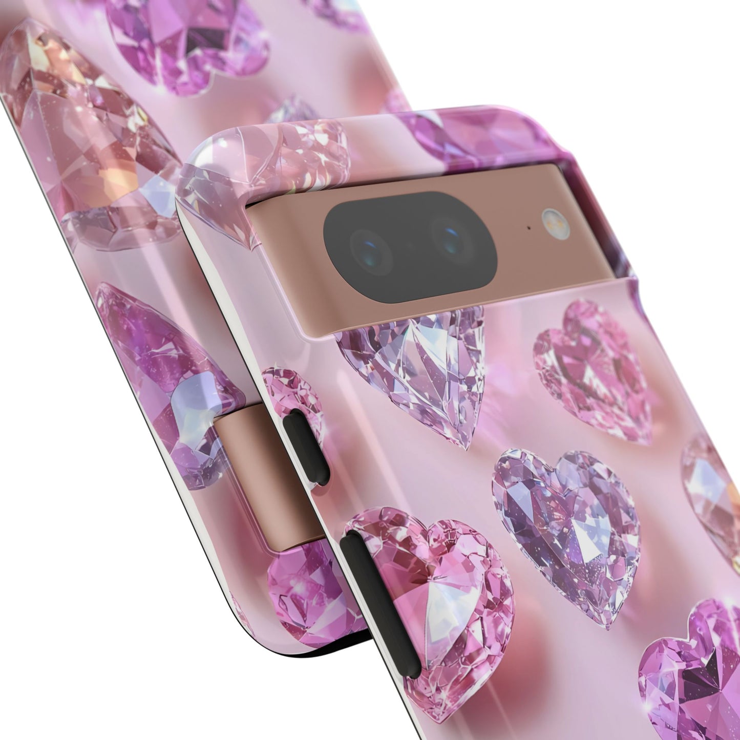 iPhone Case – Diamond Heart Design