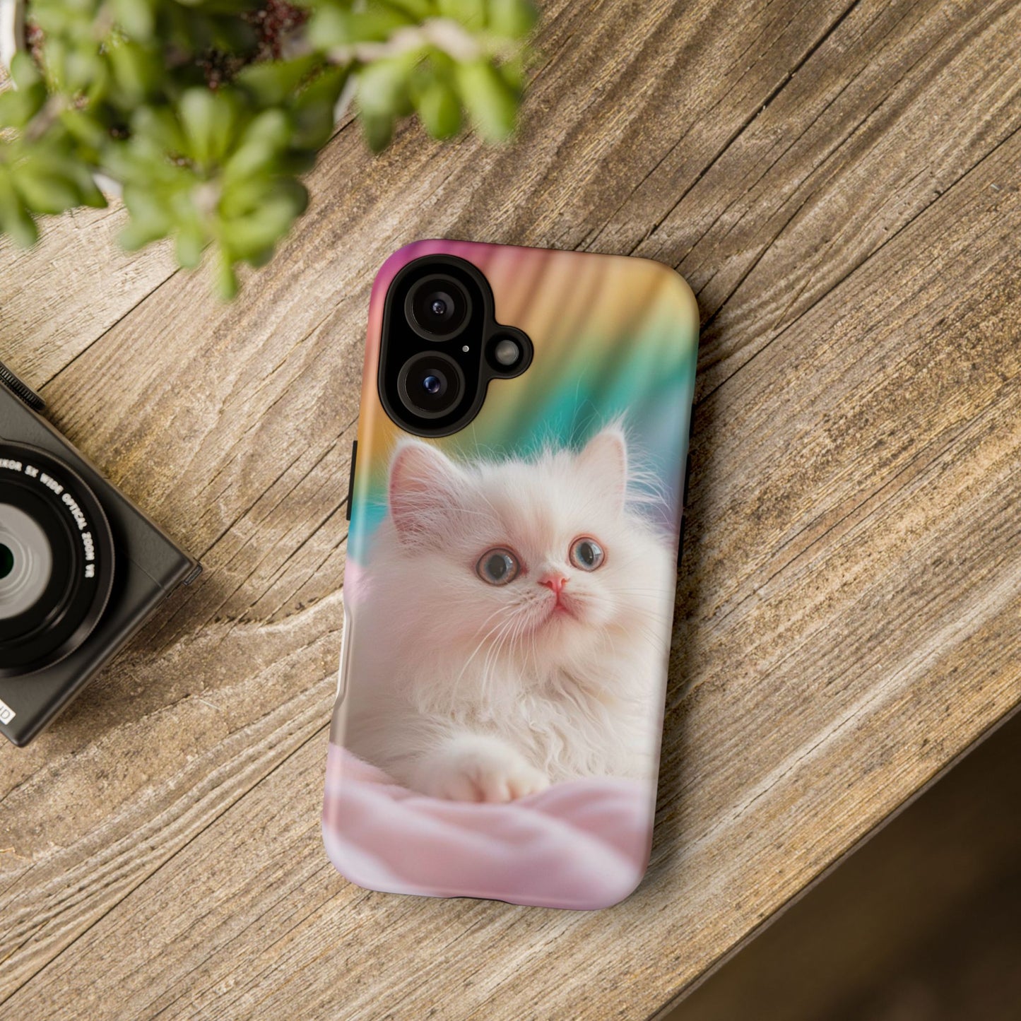 iPhone Case - Cute White Cat