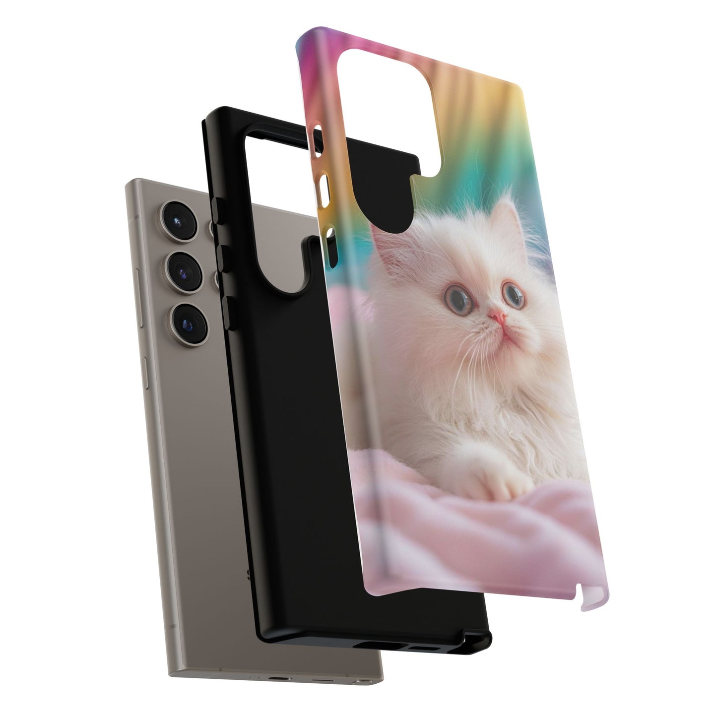 iPhone Case - Cute White Cat