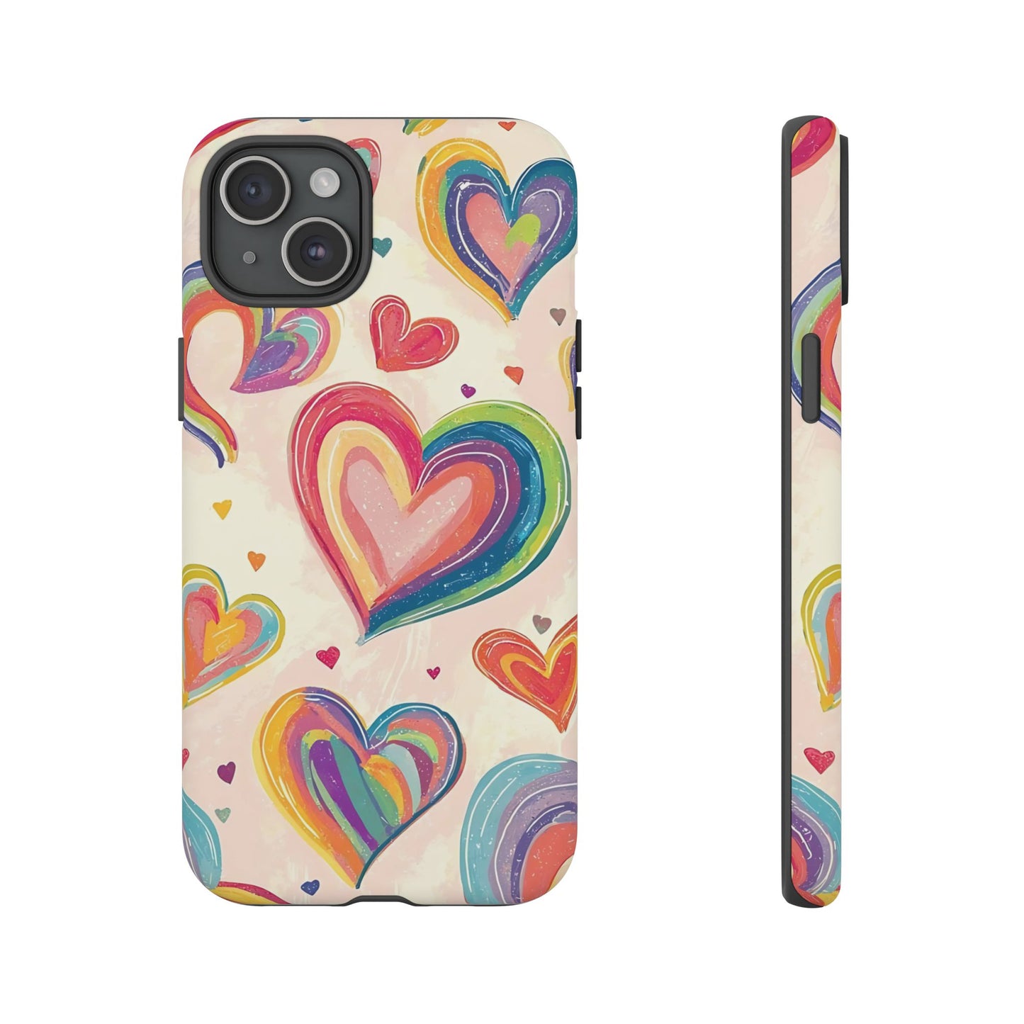 Cute iPhone Case – Colorful Heart