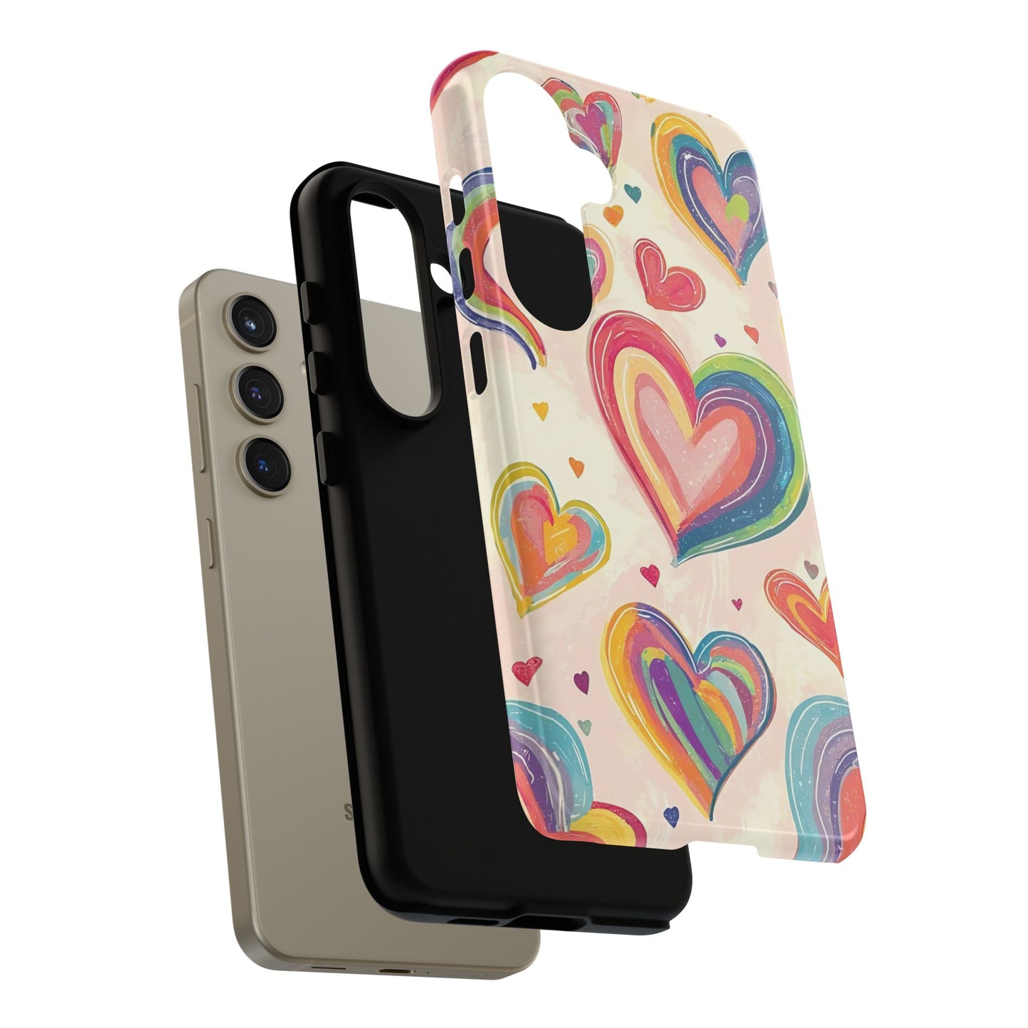 Cute iPhone Case – Colorful Heart