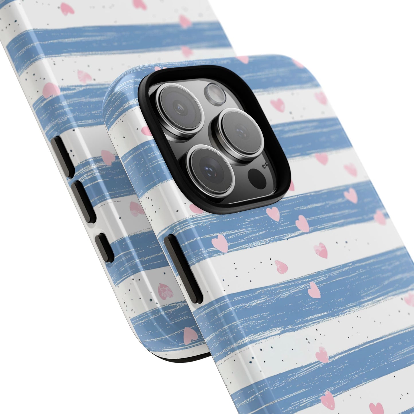 iPhone Case – Blue and White Pattern