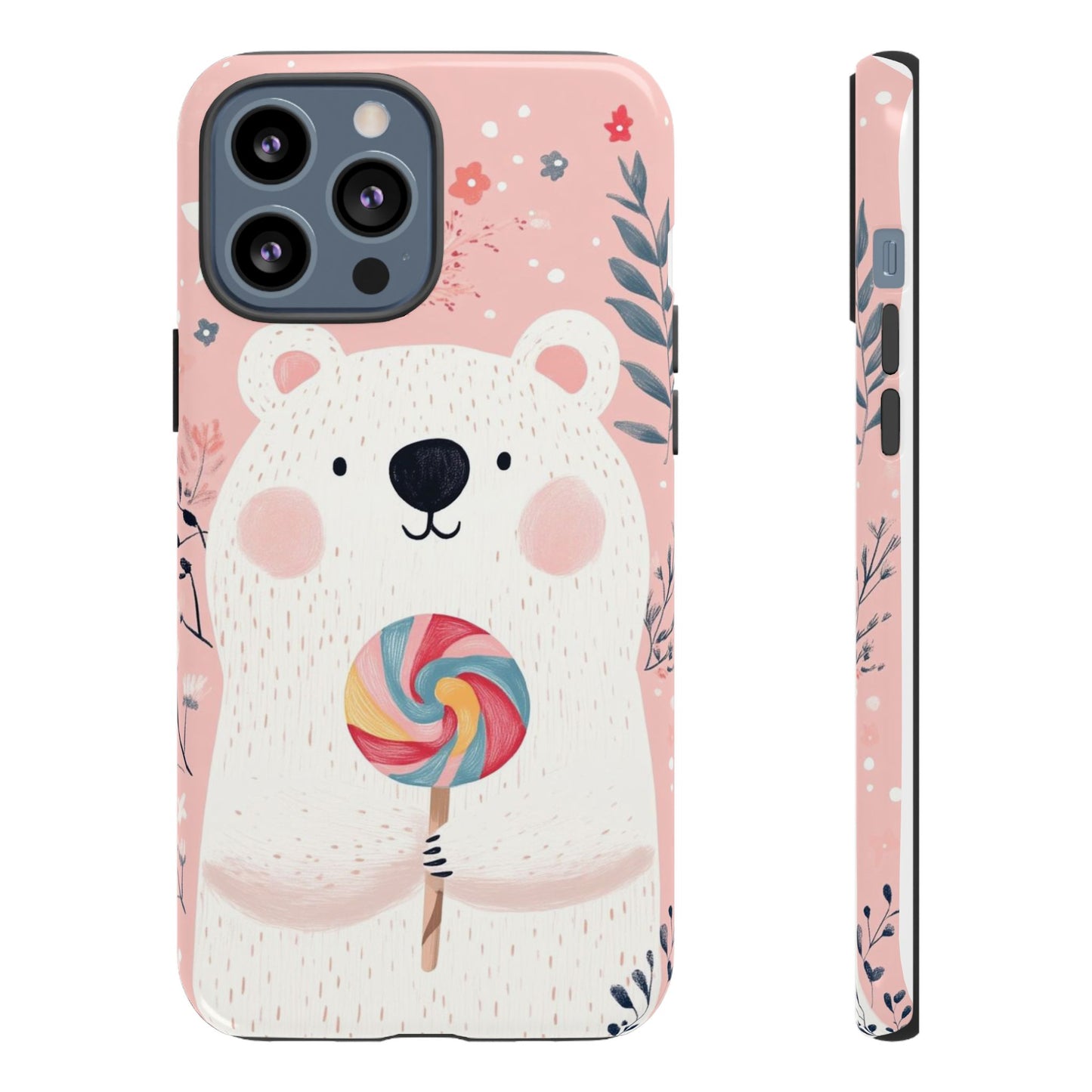 iPhone Case -White Bear