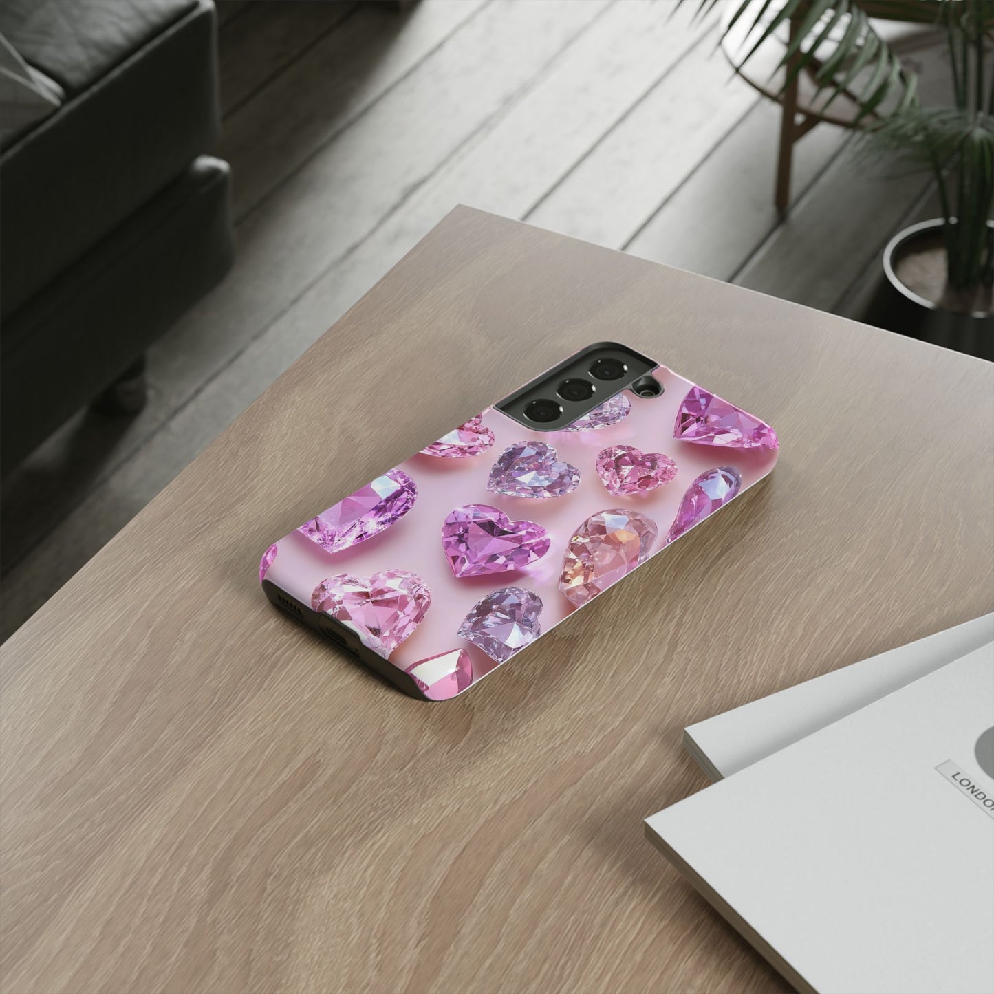 iPhone Case – Diamond Heart Design