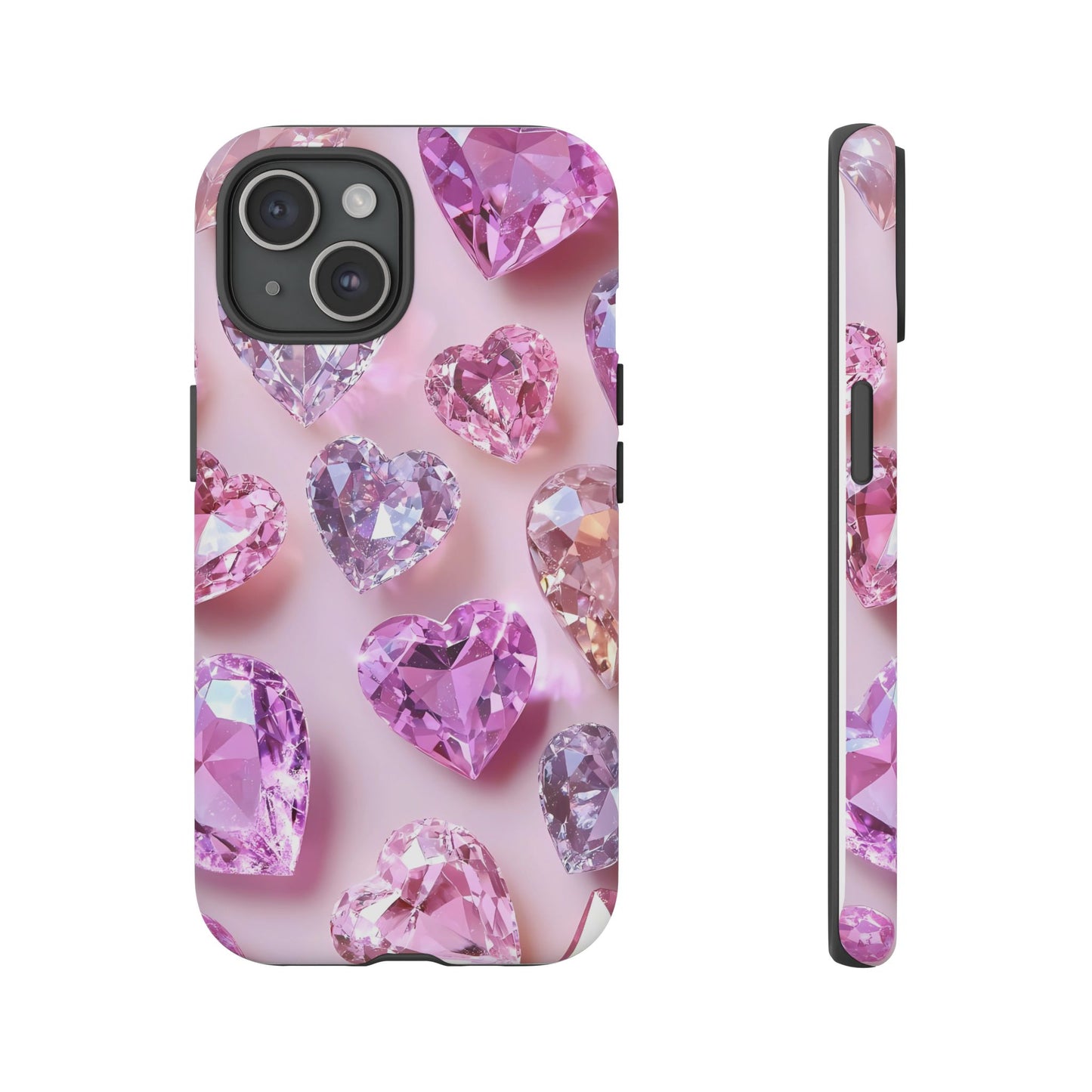 iPhone Case – Diamond Heart Design