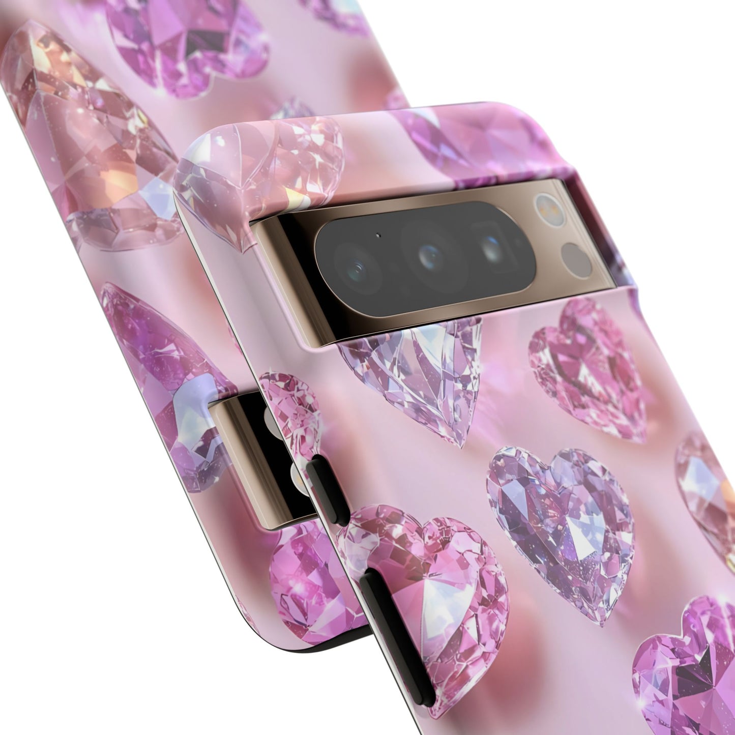 iPhone Case – Diamond Heart Design