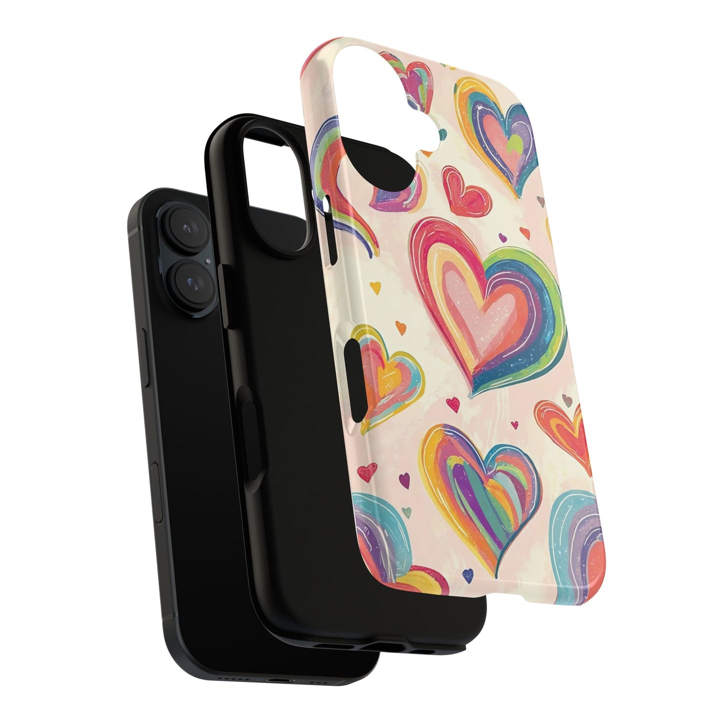 Cute iPhone Case – Colorful Heart