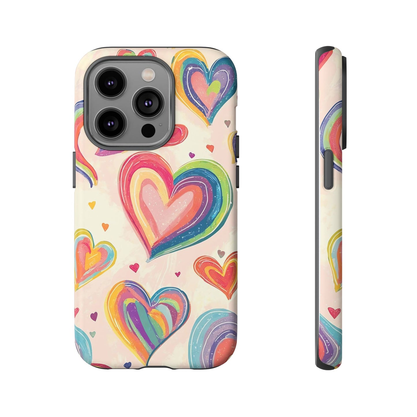 Cute iPhone Case – Colorful Heart