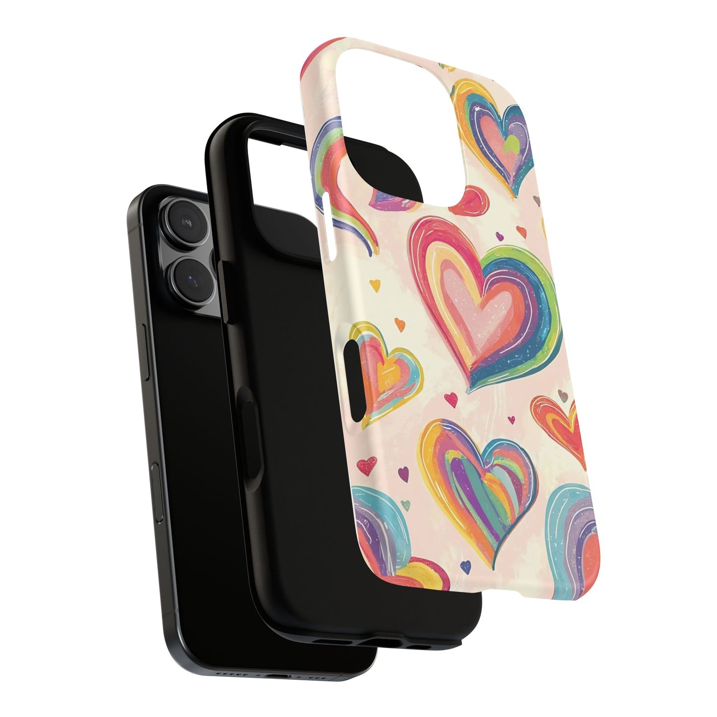 Cute iPhone Case – Colorful Heart