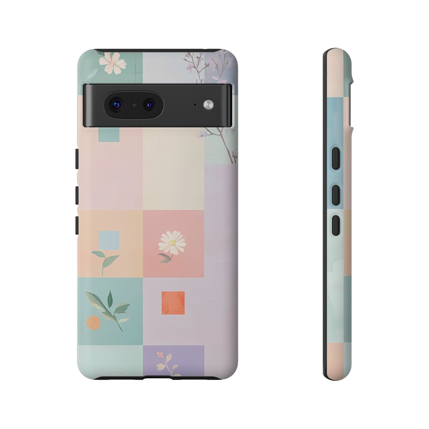 iPhone Case – Cute Pastel Checkered Pattern