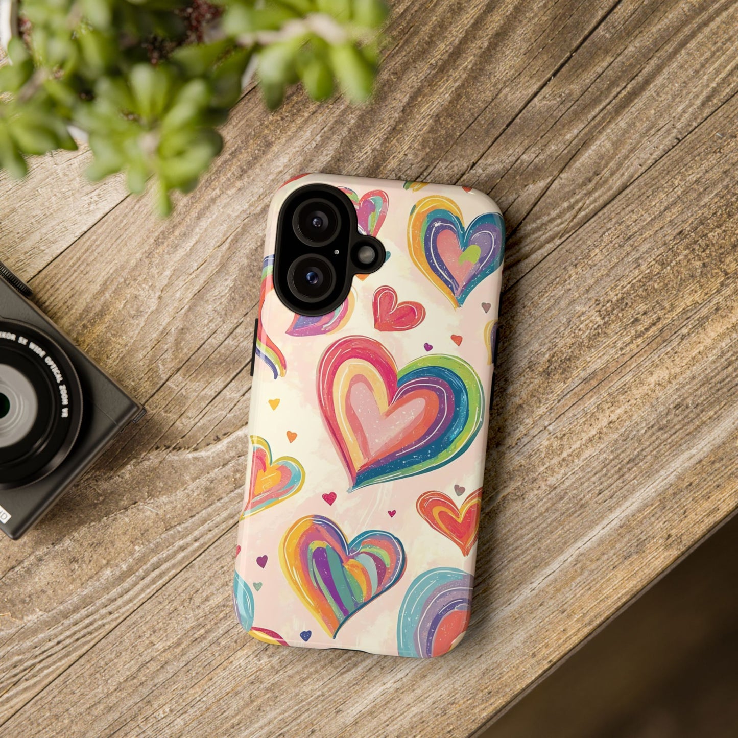 Cute iPhone Case – Colorful Heart