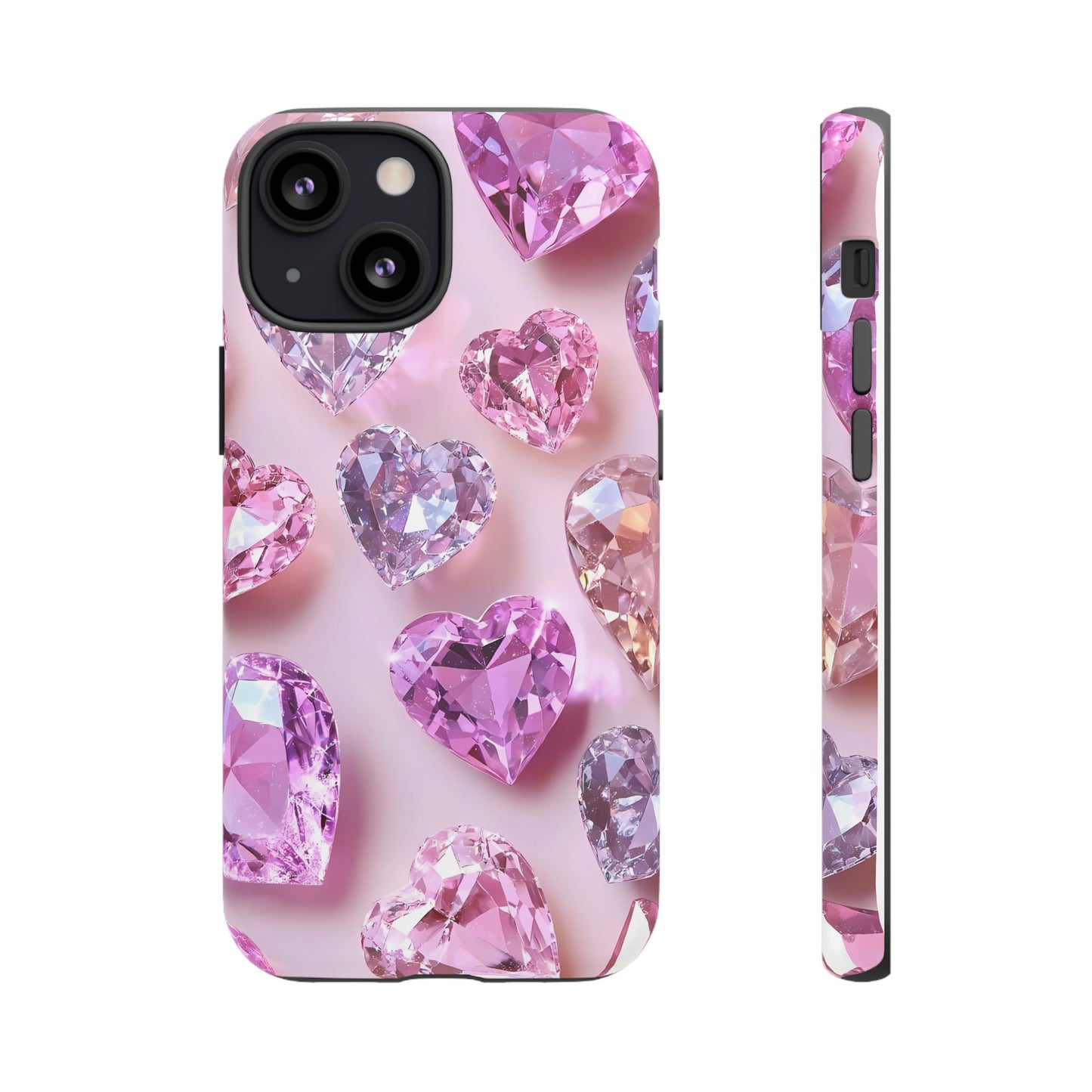 iPhone Case – Diamond Heart Design