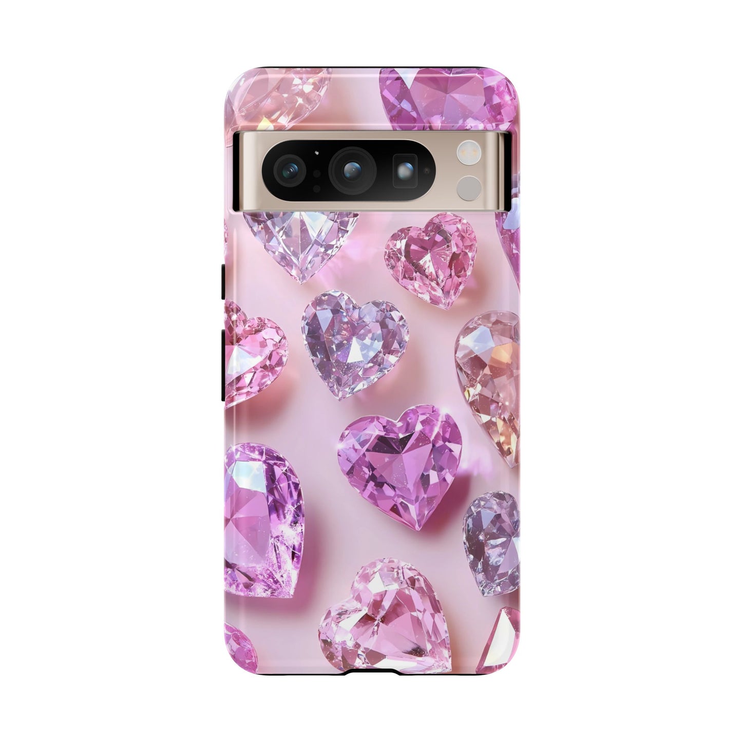 iPhone Case – Diamond Heart Design