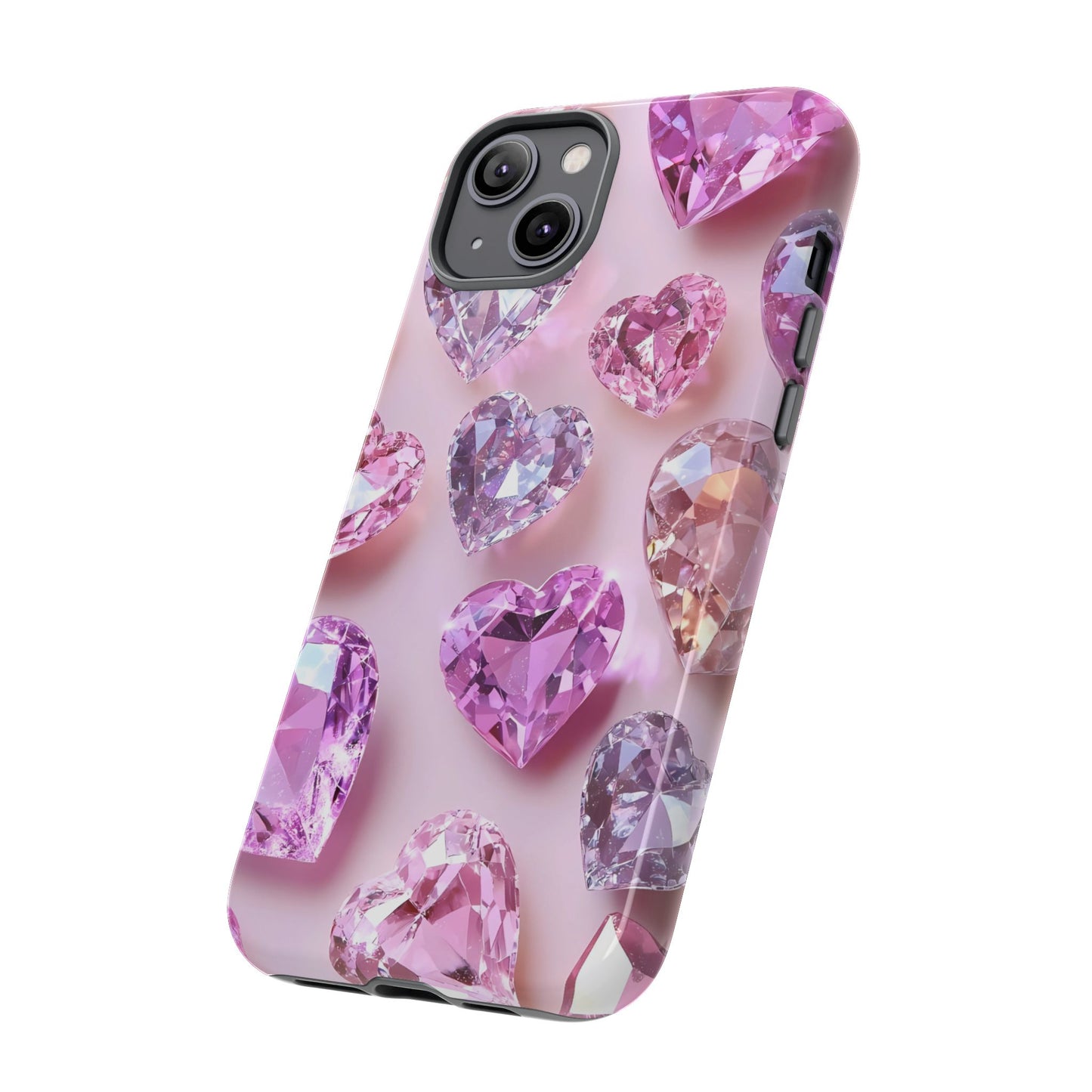 iPhone Case – Diamond Heart Design