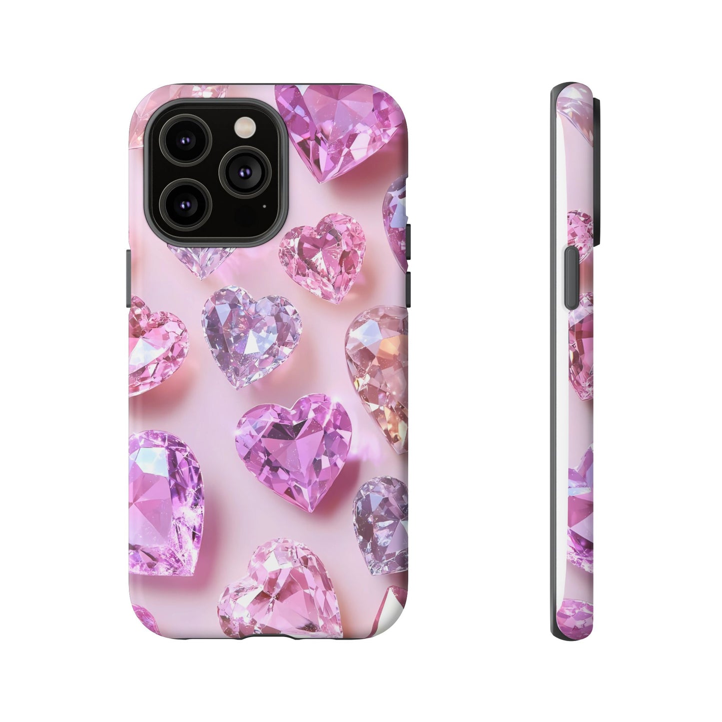 iPhone Case – Diamond Heart Design