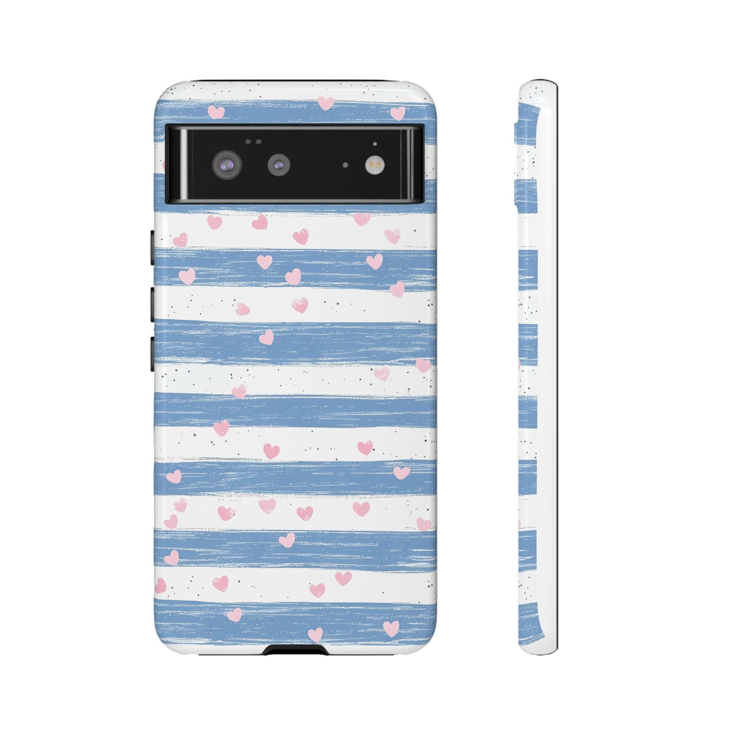 iPhone Case – Blue and White Pattern