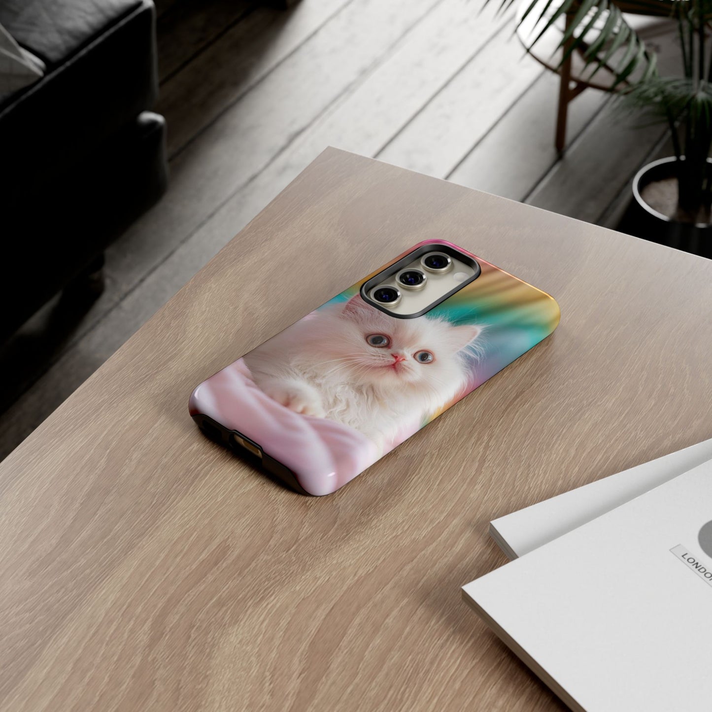 iPhone Case - Cute White Cat