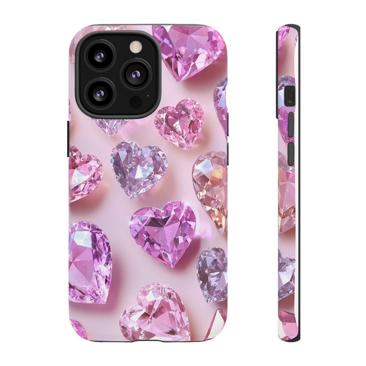 iPhone Case – Diamond Heart Design