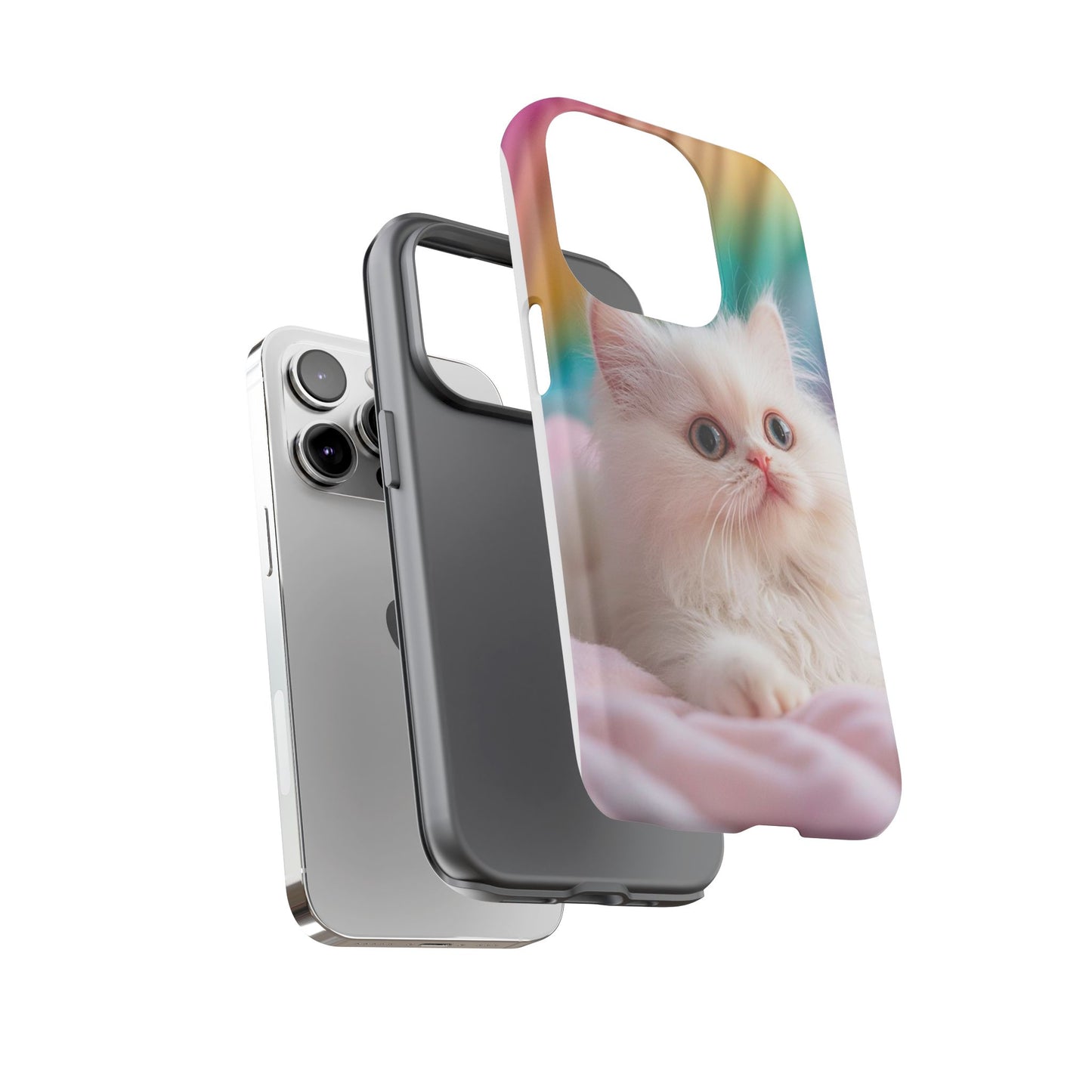 iPhone Case - Cute White Cat